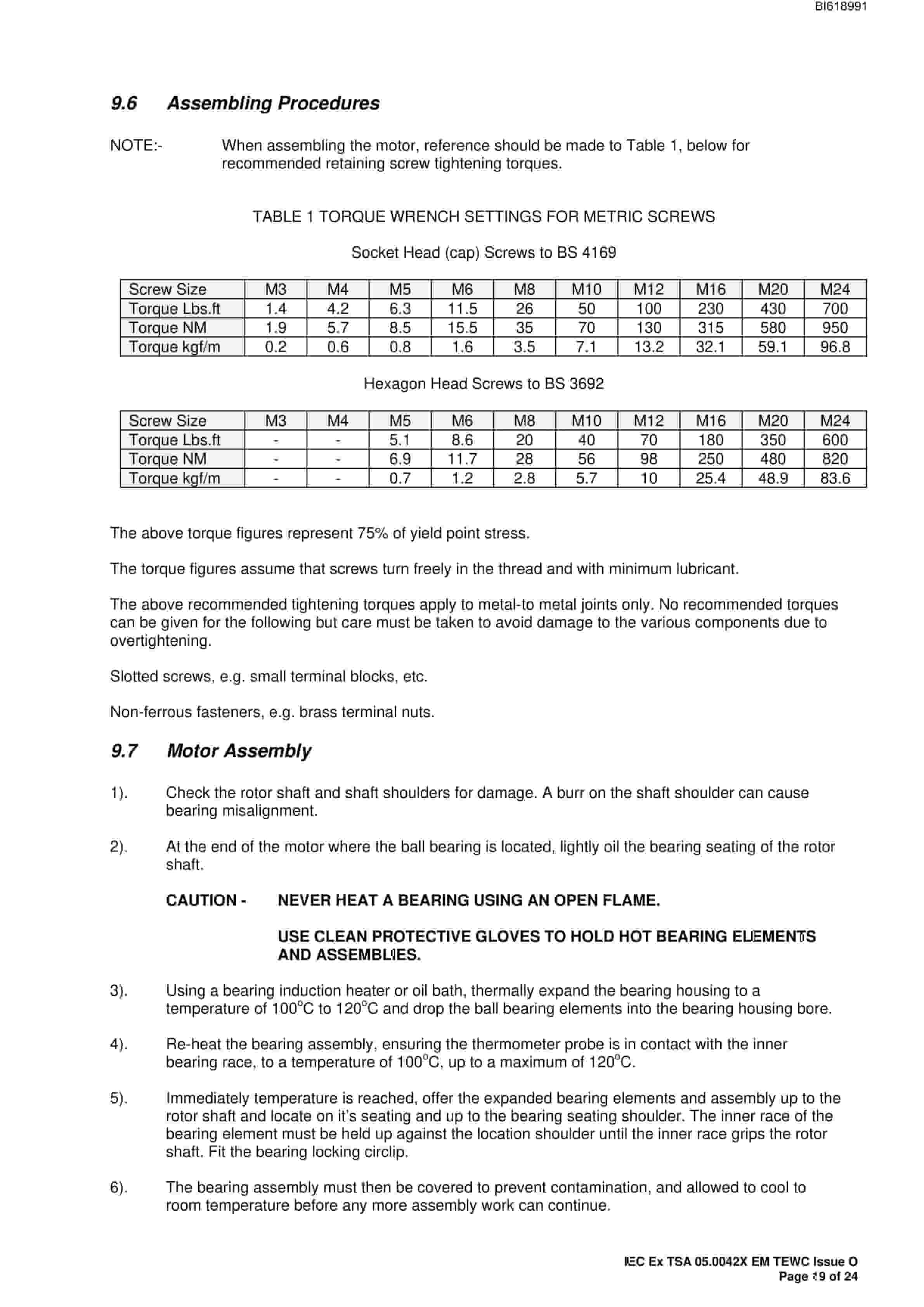 Bucyrus EMW64 500kW 3300V AC 3 Phase TEWC Technical Manual BI618991-5