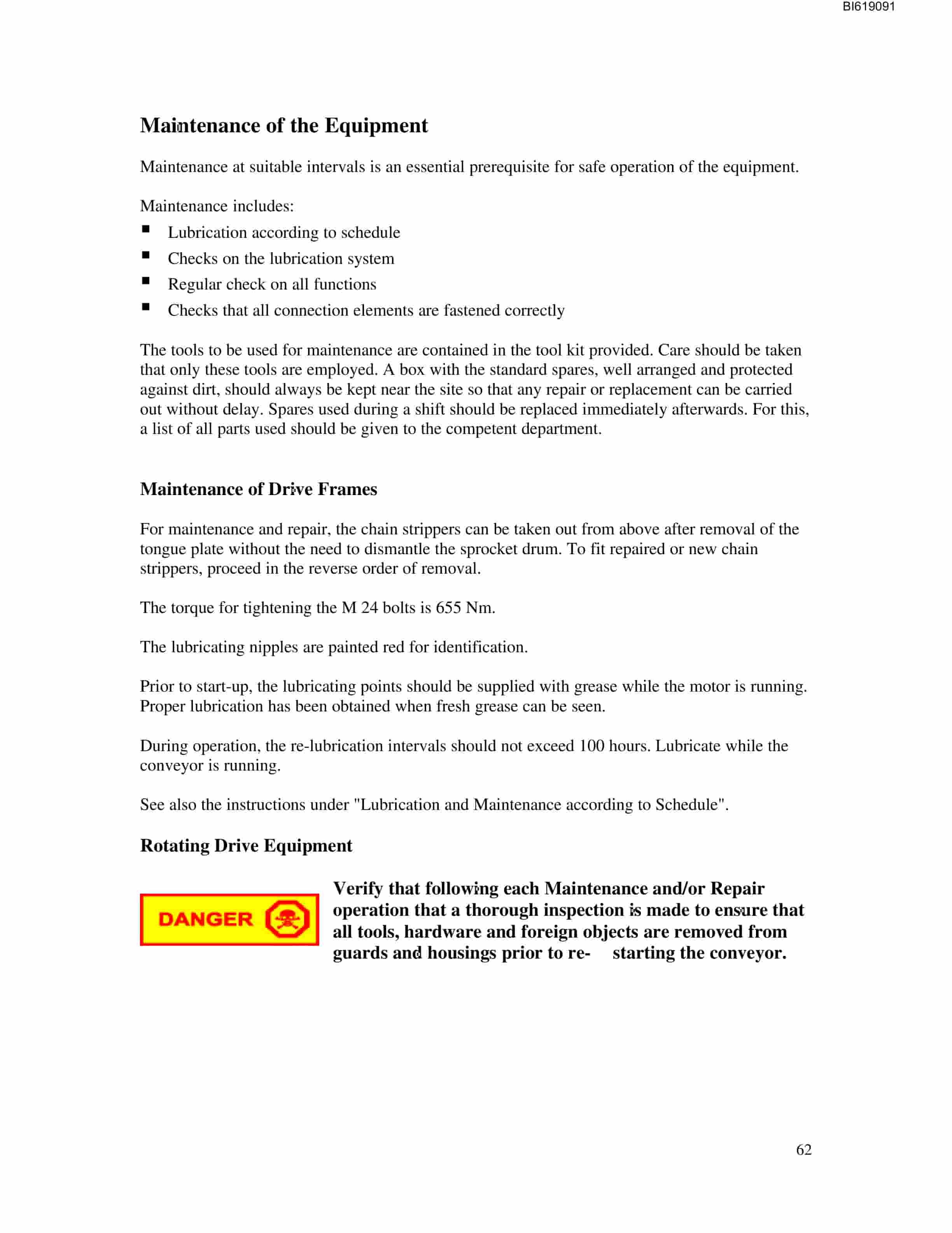 Bucyrus Face Conveyor PF 4-932 Technical Manual BI619091-5