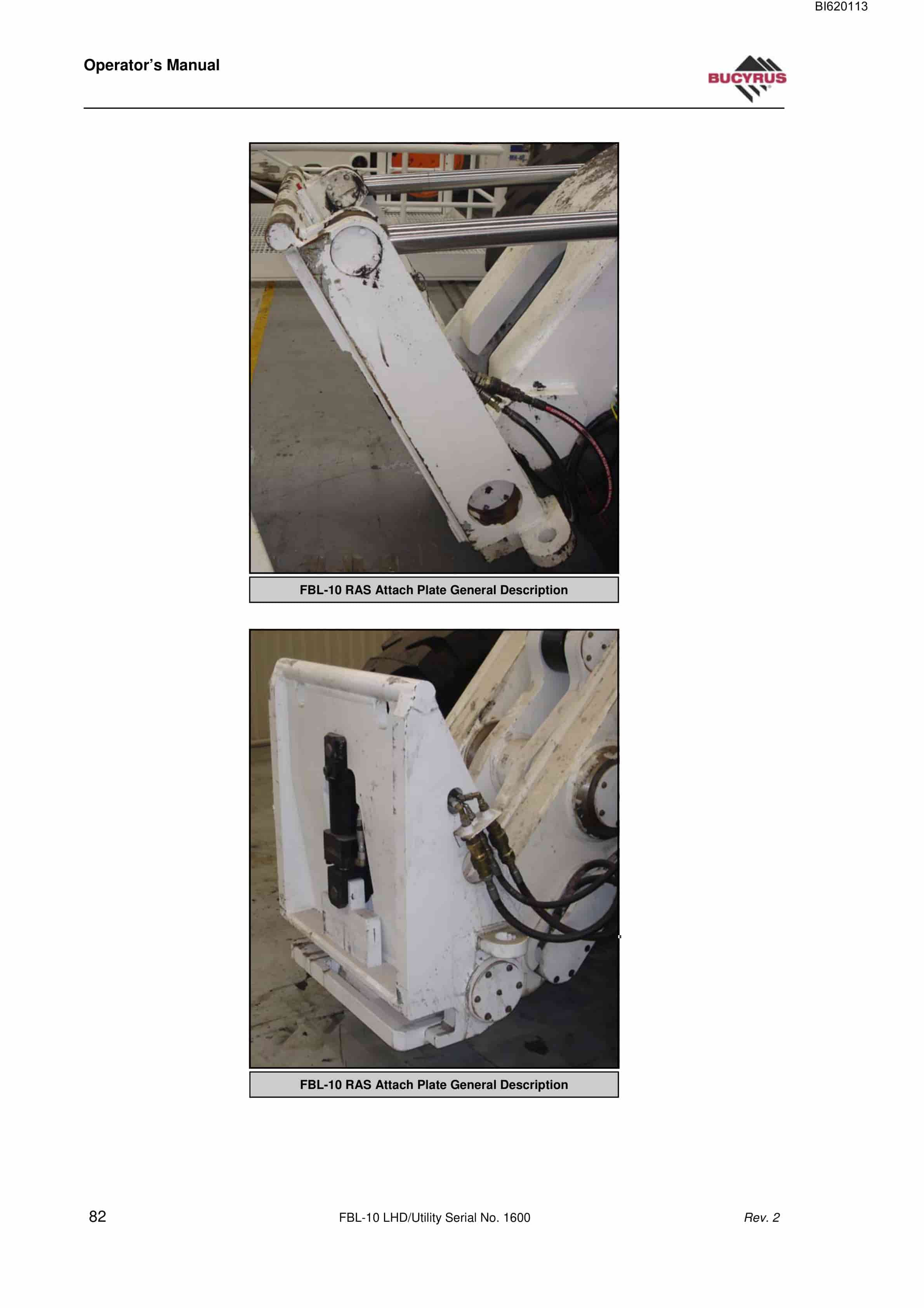 Bucyrus FBL-10 LHD-Utility Technical Manual BI620113-4