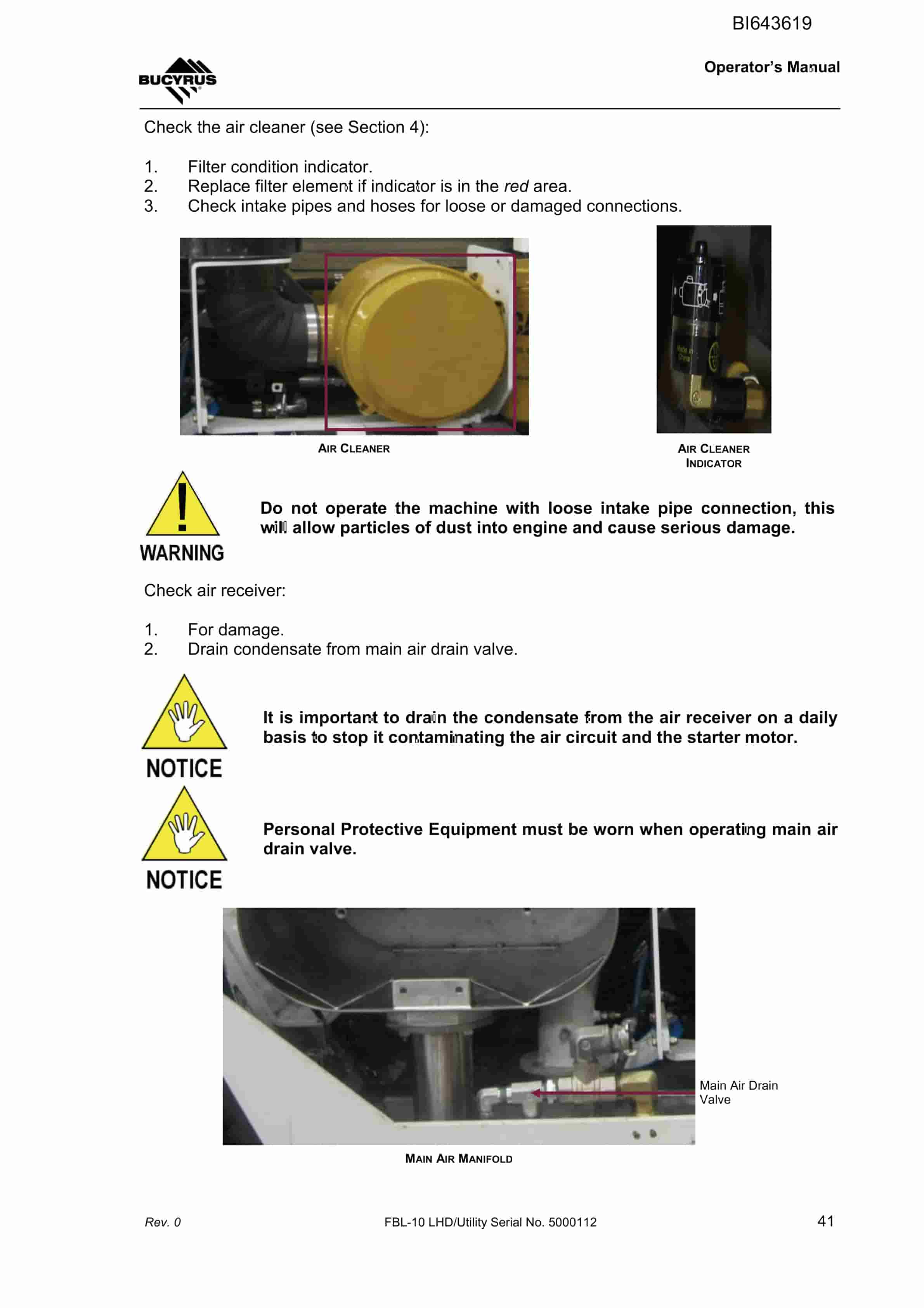 Bucyrus FBL-10 LHD-Utility Vehicle Operators Manual BI643619 2 Bucyrus FBL-10 LHD-Utility Vehicle Operators Manual BI643619 - Image 2