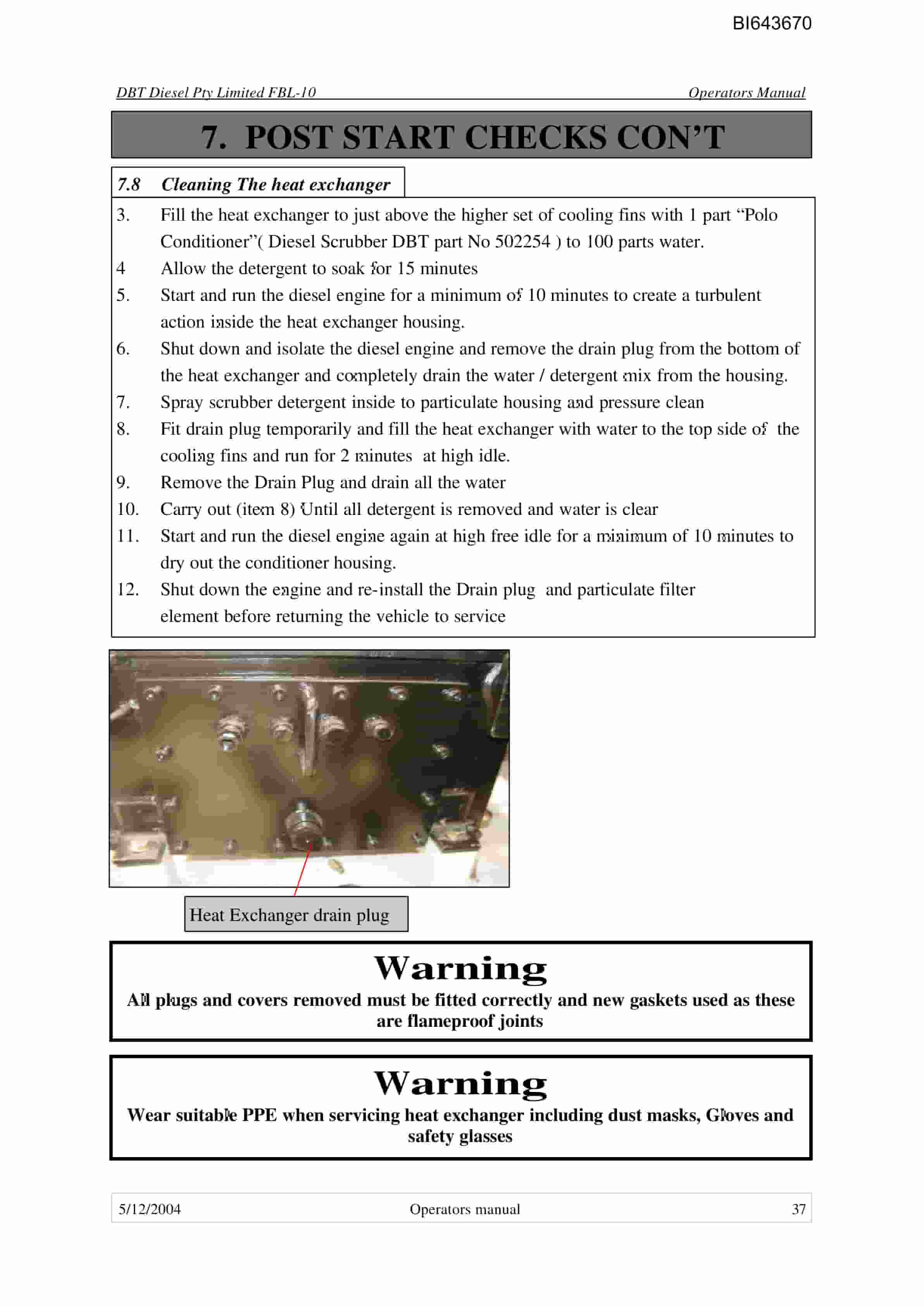 Bucyrus FBL-10 LHD-Utility Vehicle Technical Manual BI643670-3