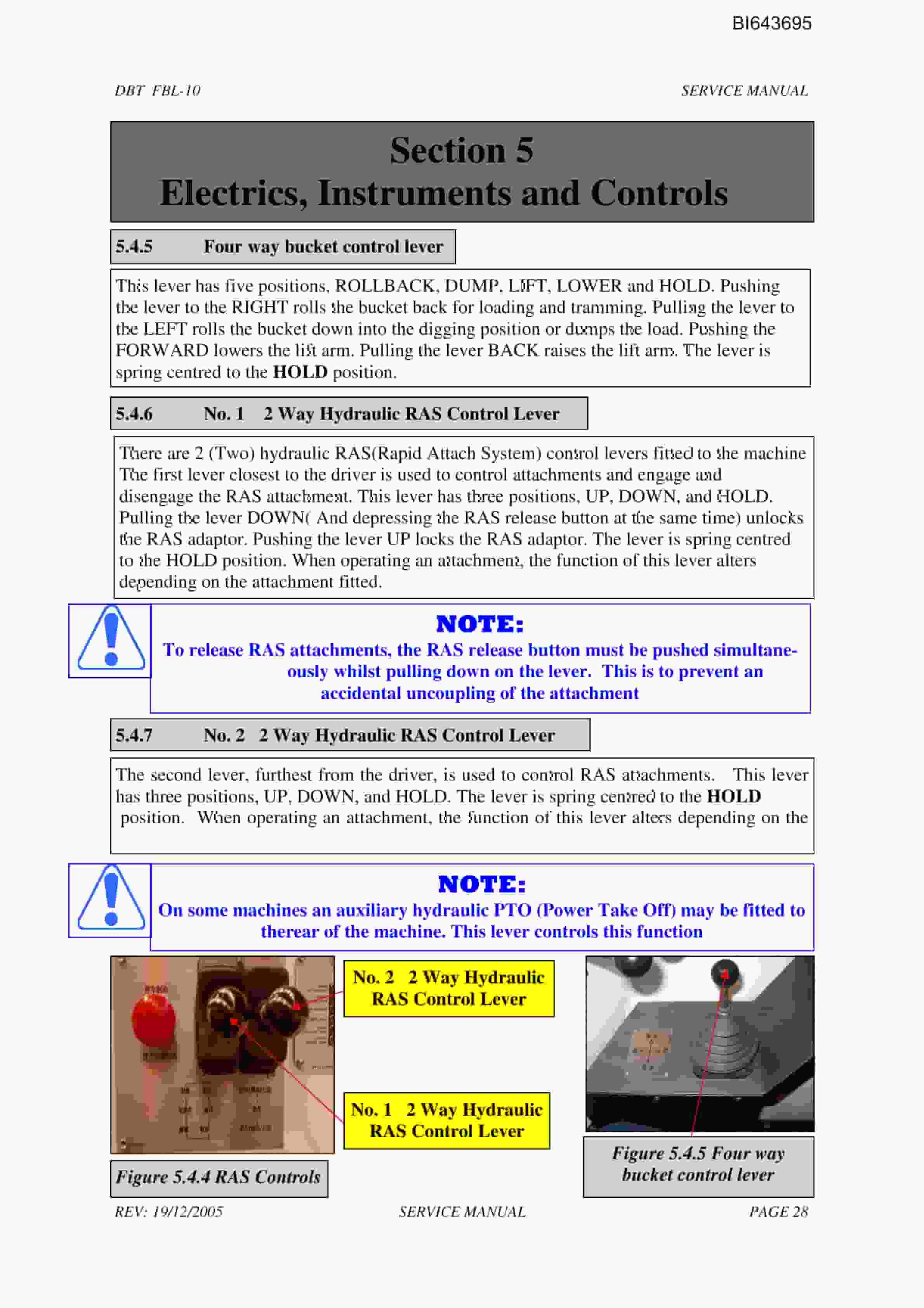Bucyrus FBL-10 LHD-Utility Vehicle Technical Manual BI643695-5