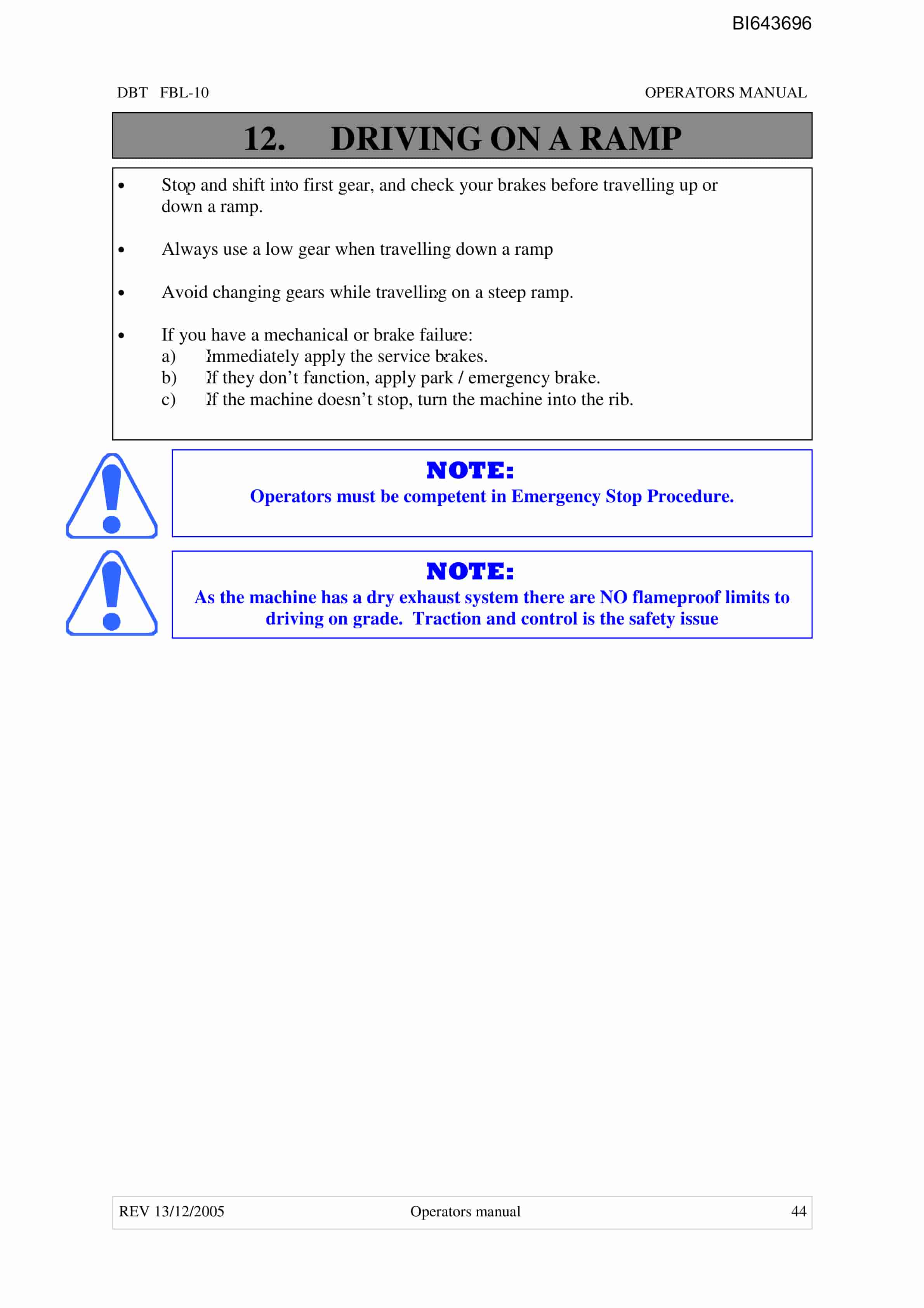 Bucyrus FBL-10 LHD-Utility Vehicle Technical Manual BI643696-4