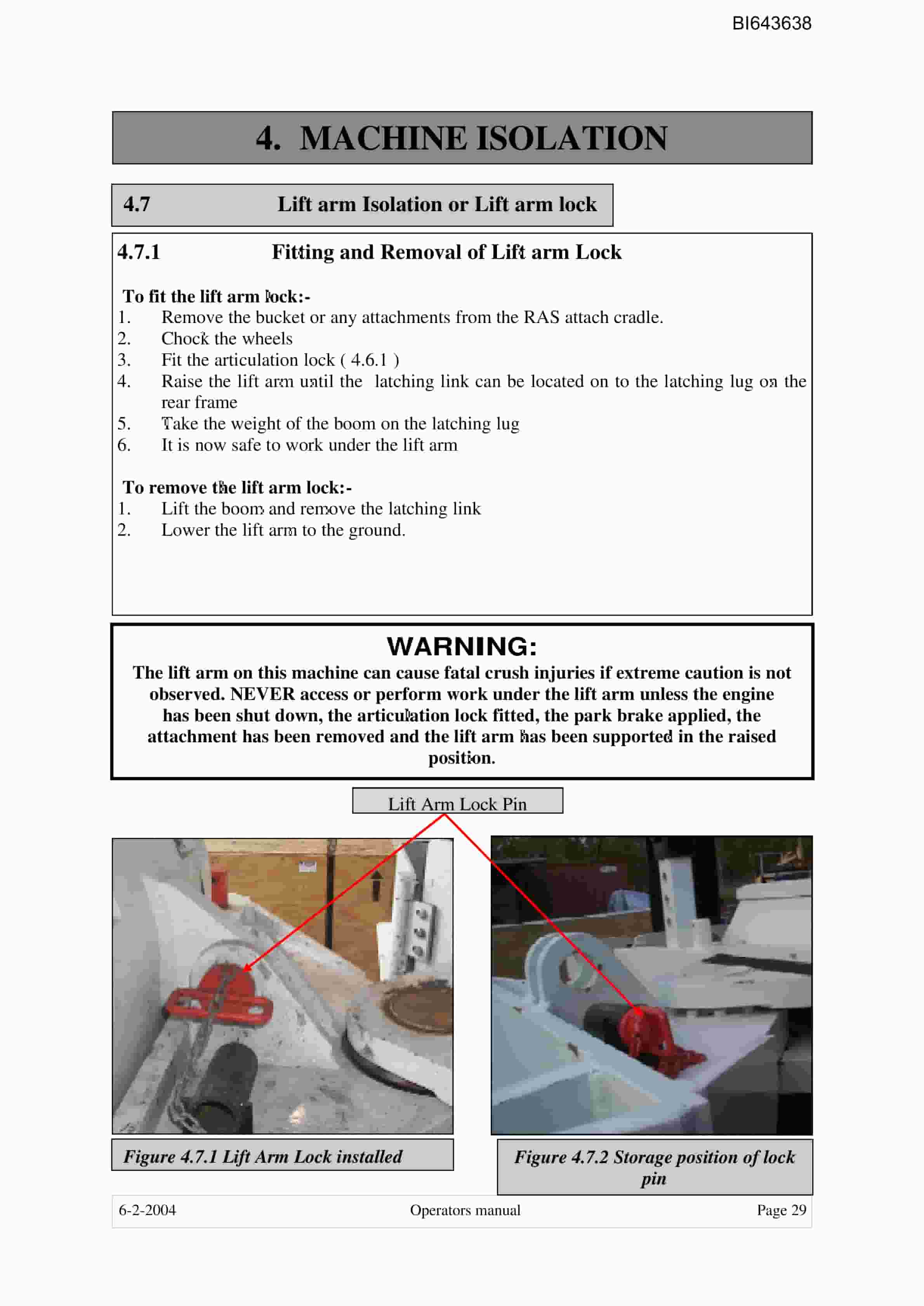 Bucyrus FBL-15 LHD-Utility Vehicle Technical Manual BI643638-2