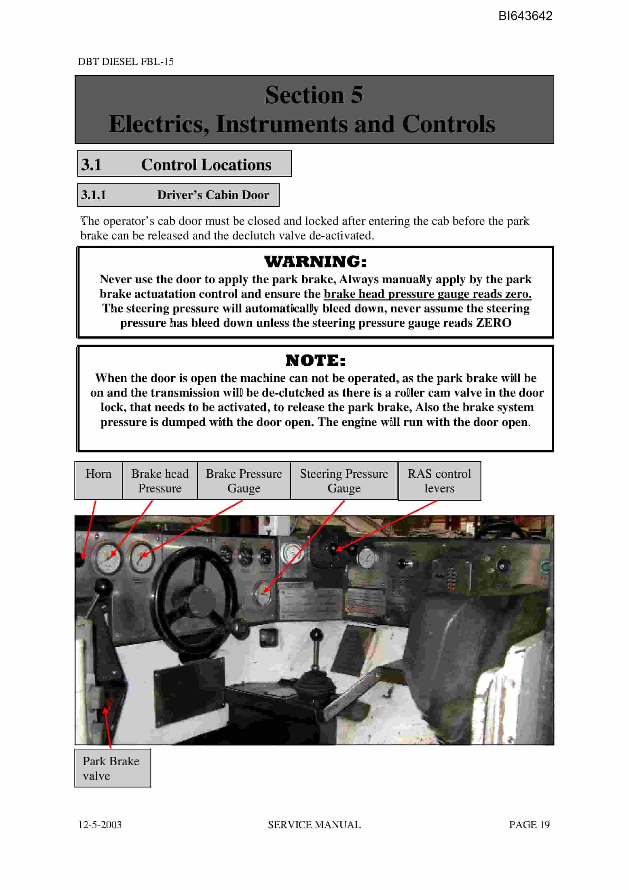 Bucyrus FBL-15B Technical Manual BI643642-4