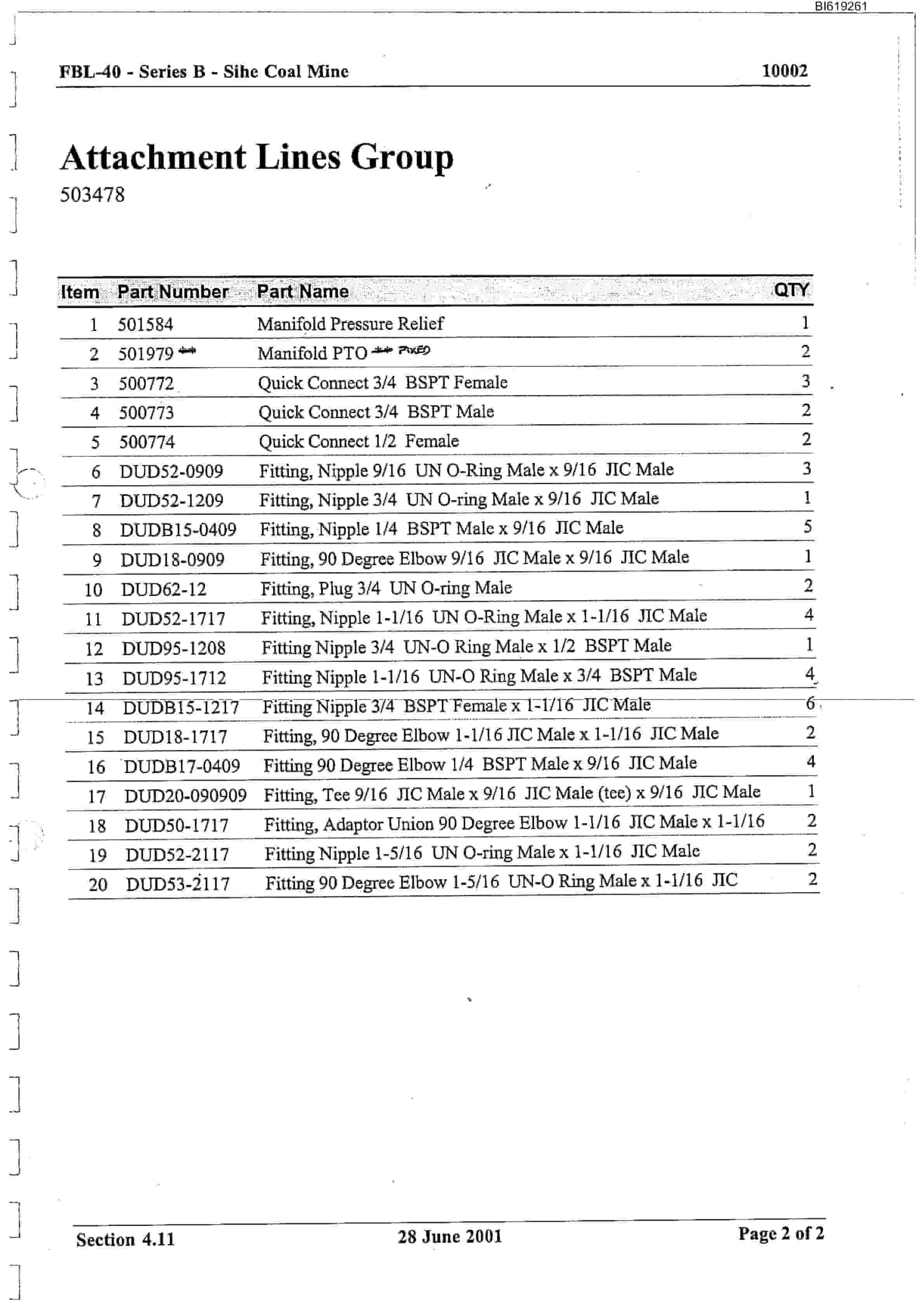 Bucyrus FBL-40B LHD-Utility Vehicle Technical Manual BI619261-5