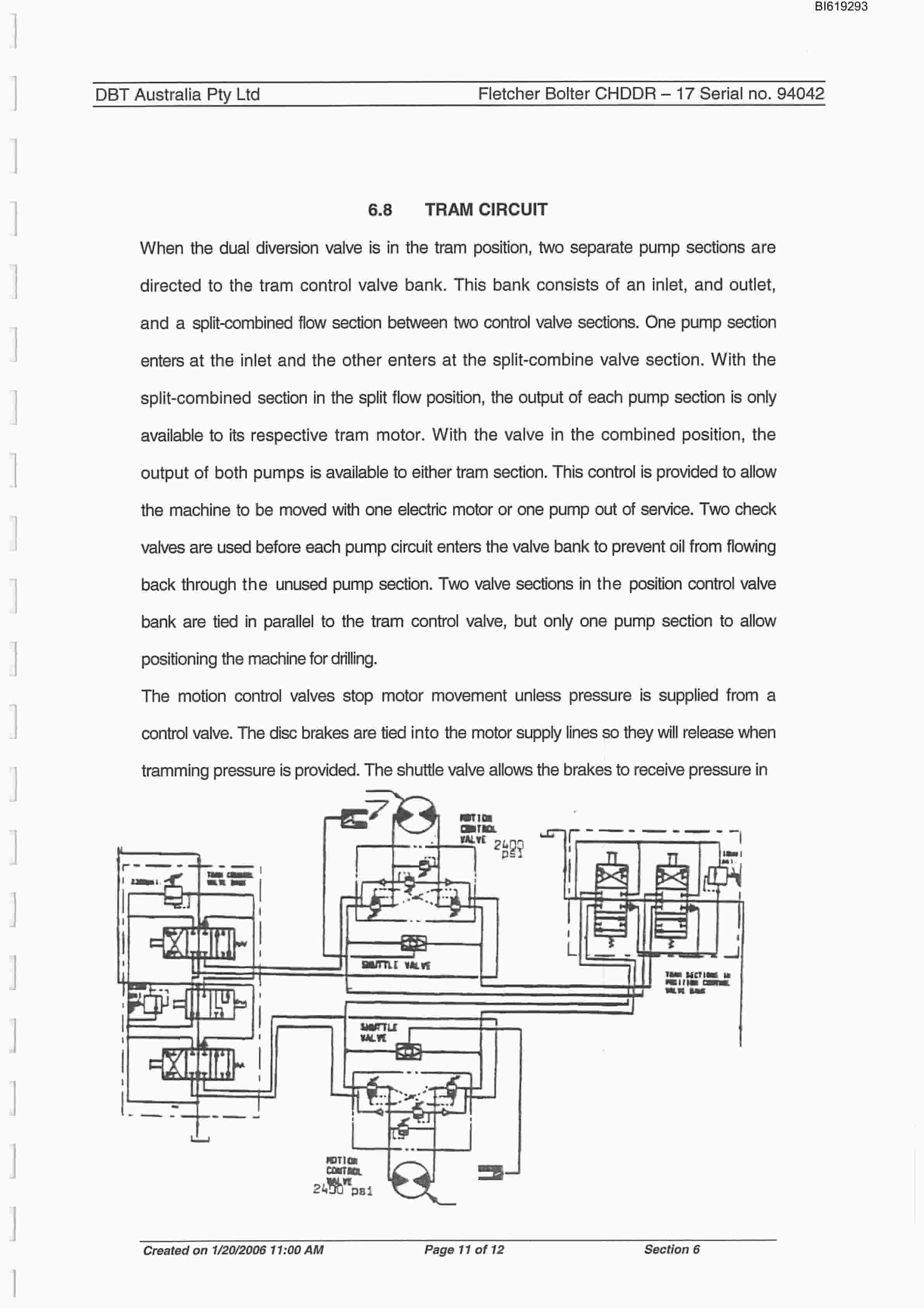 Bucyrus Fletcher Bolter, Gujarat Technical Manual BI619293-2