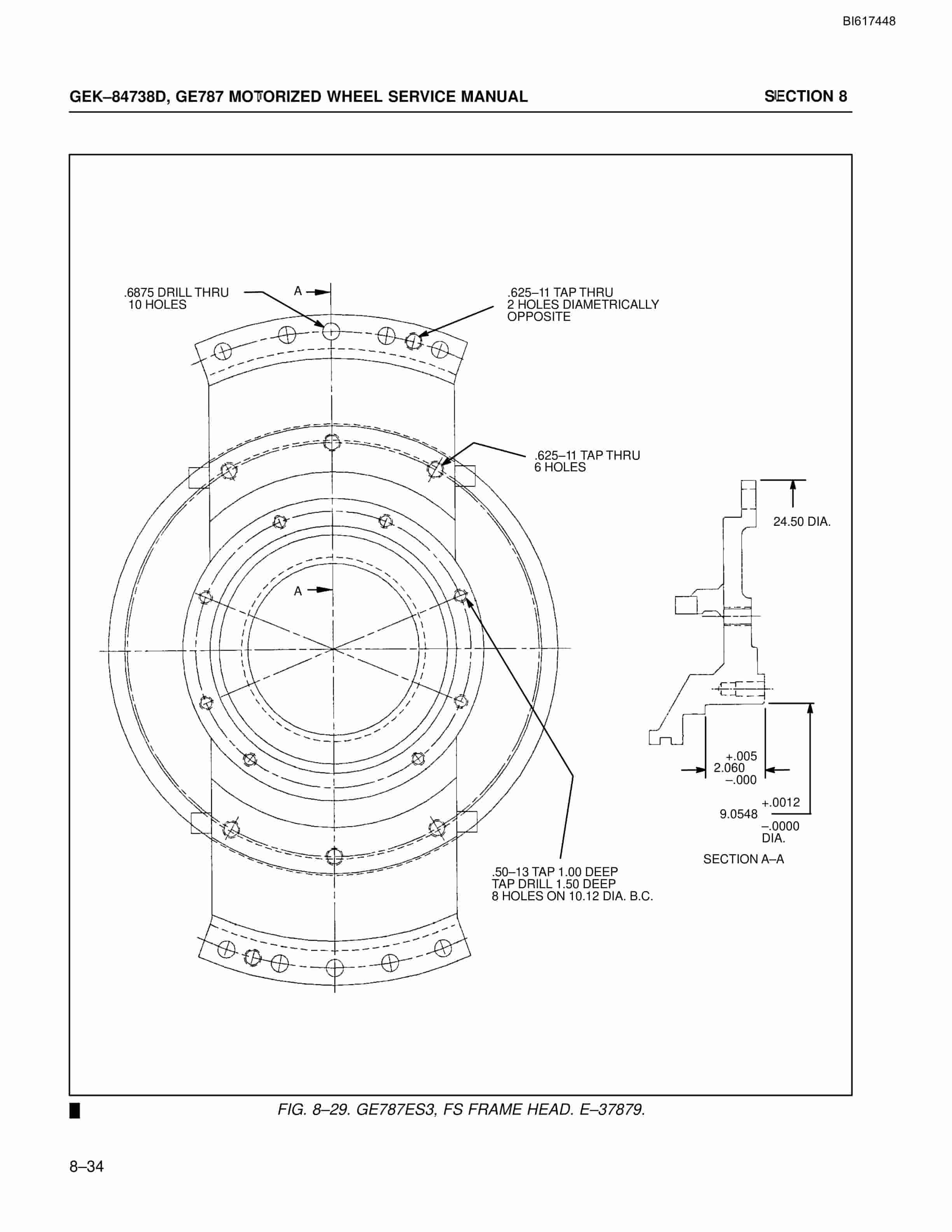 Bucyrus GE787 Motorized Wheel Technical Manual BI617448-2