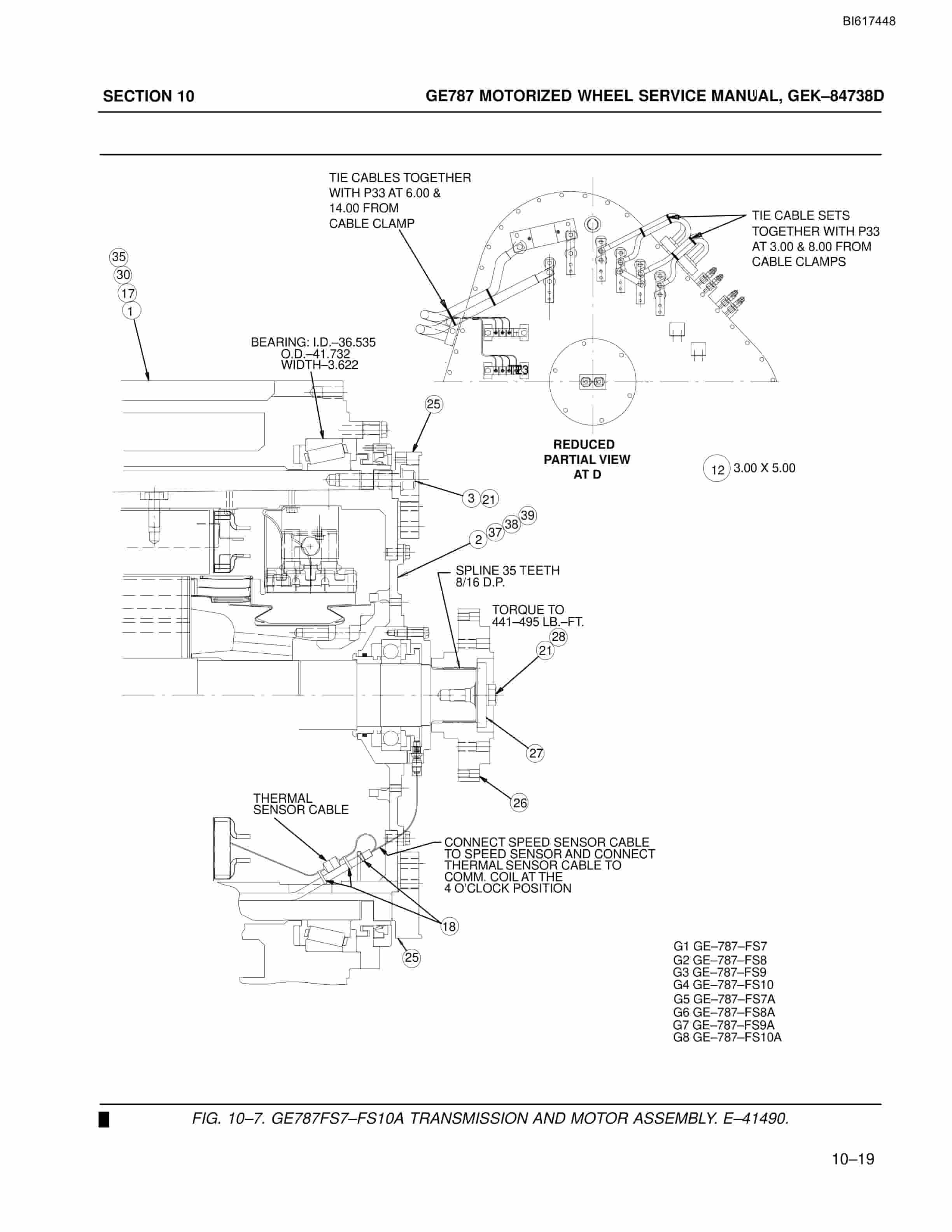 Bucyrus GE787 Motorized Wheel Technical Manual BI617448-5