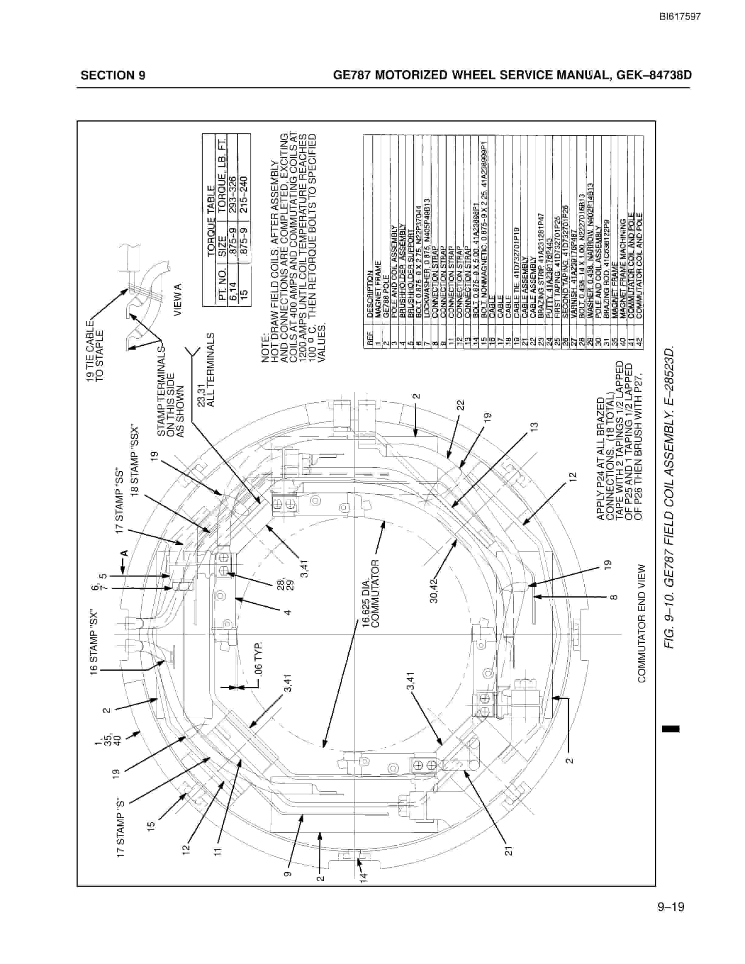 Bucyrus GE787 Motorized Wheel Technical Manual BI617597-3