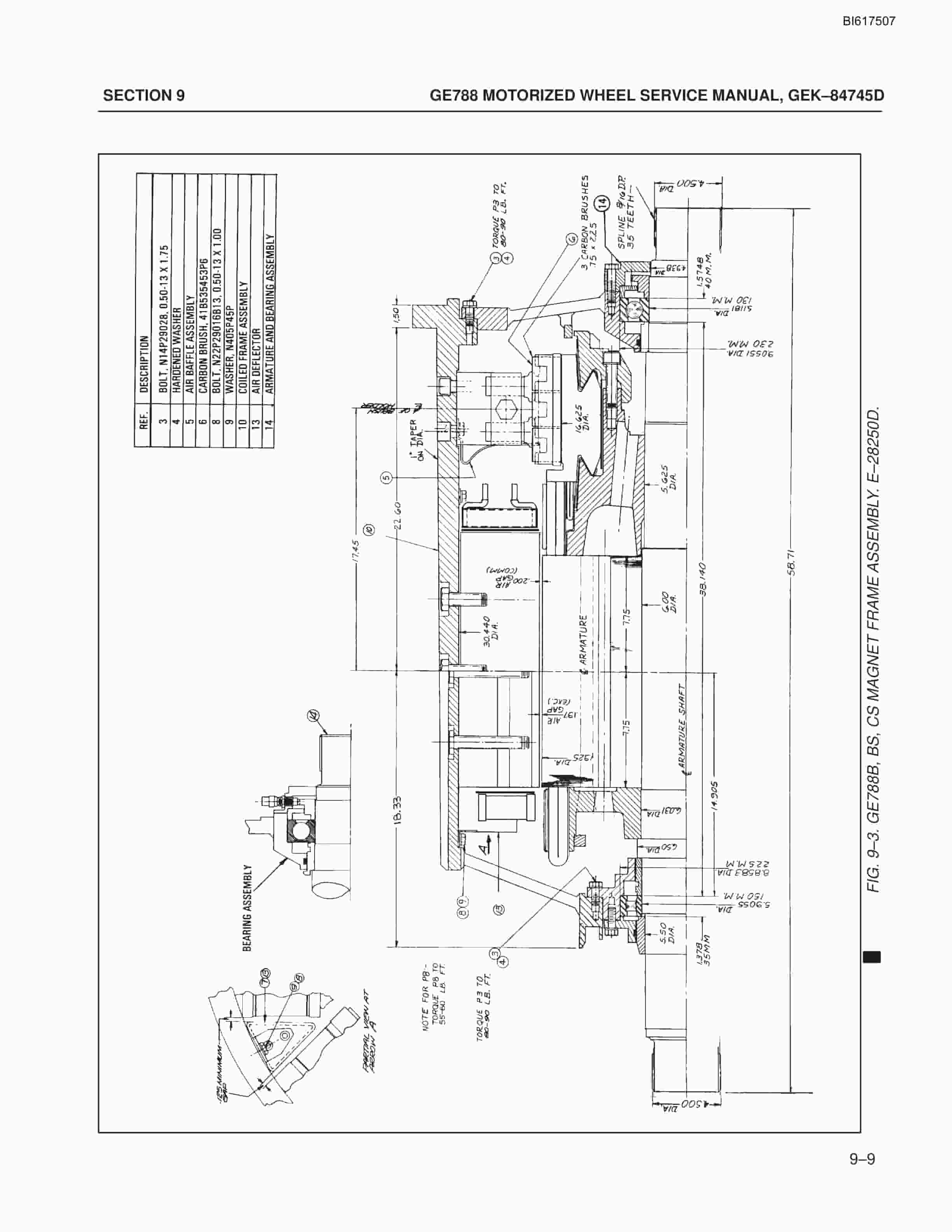 Bucyrus GE788 Motorized Wheel Technical Manual BI617507-2