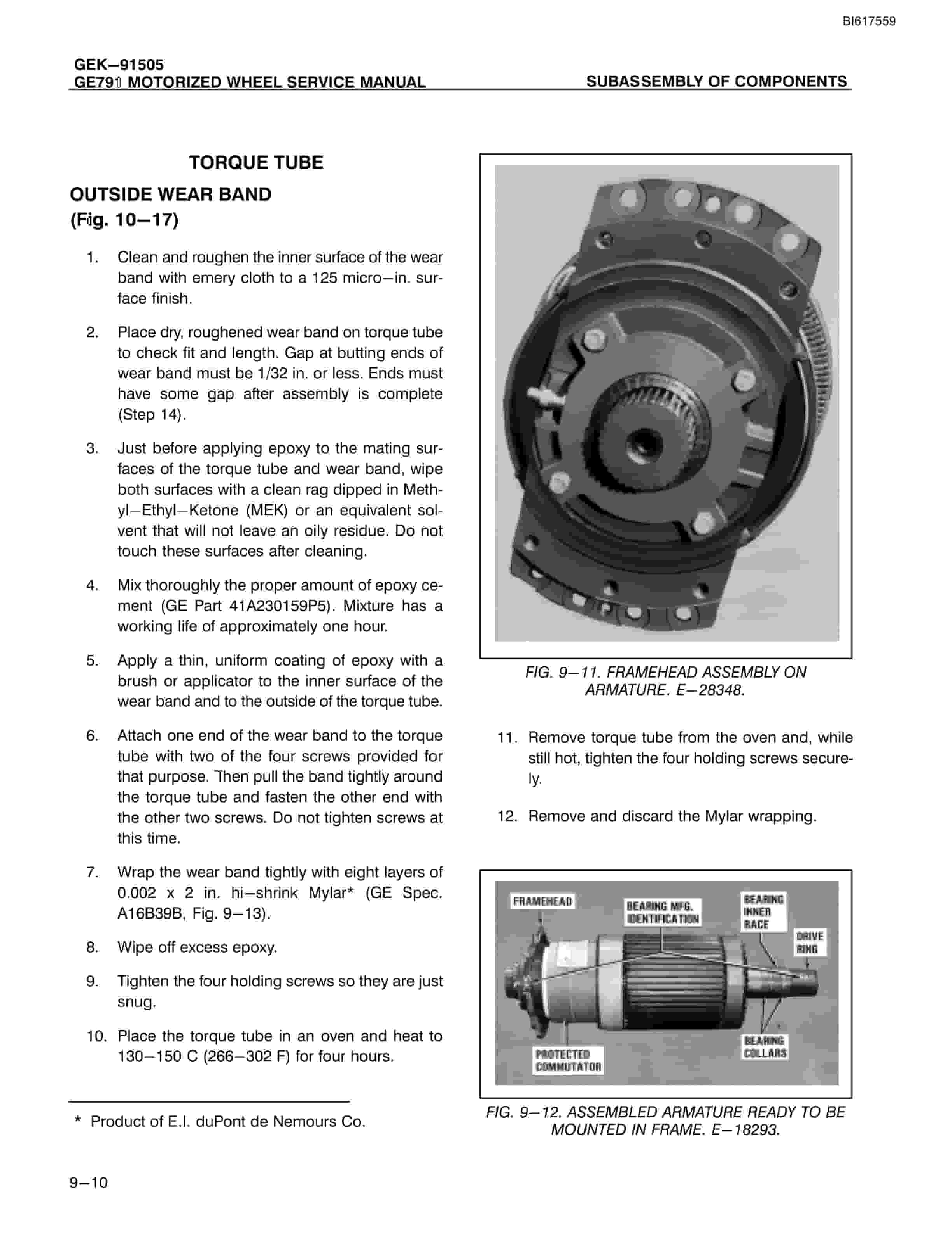 Bucyrus GE791 Motorized Wheel Technical Manual BI617559-3