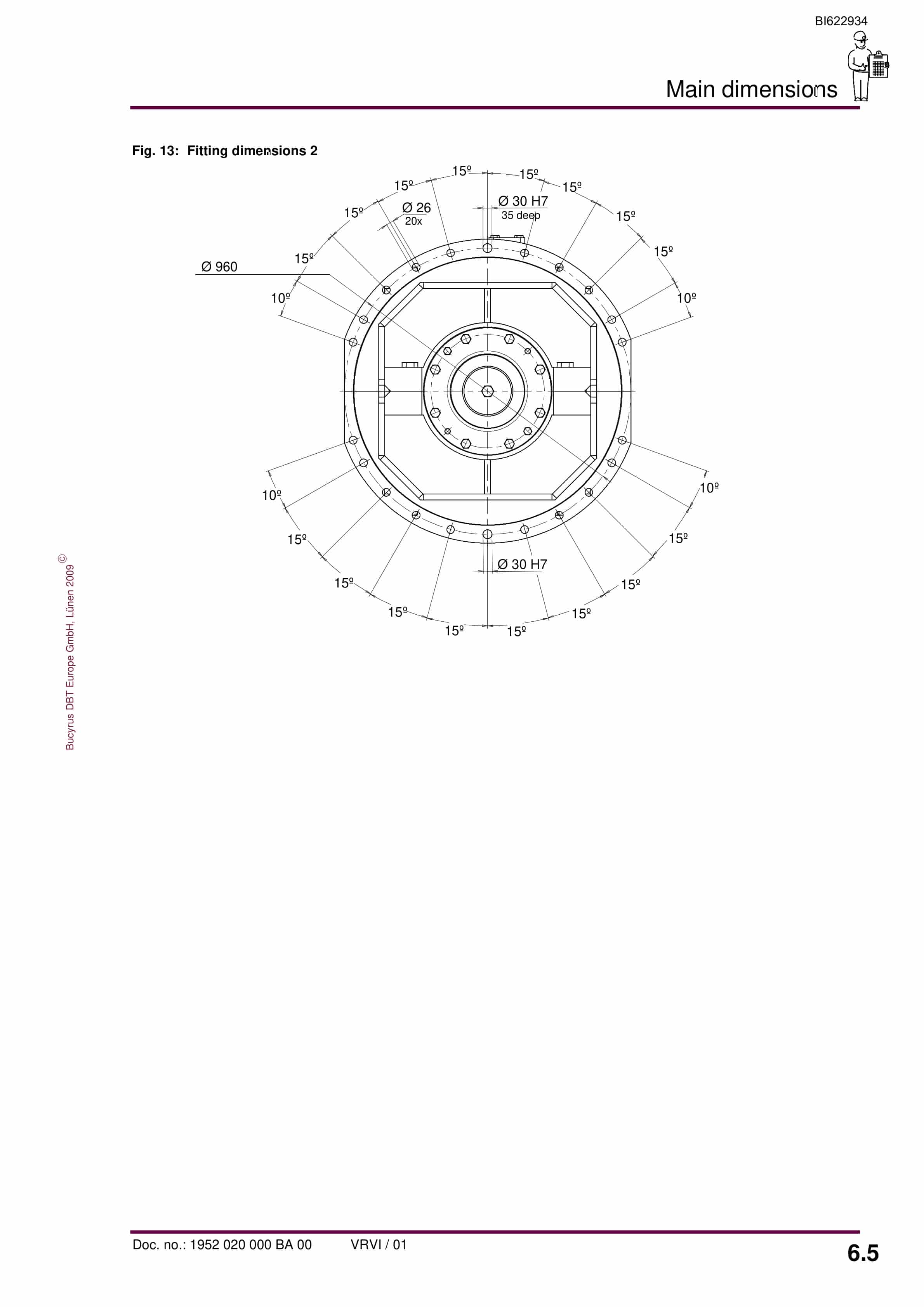 Bucyrus Gearbox K-20 B Operating Manual BI622934-4