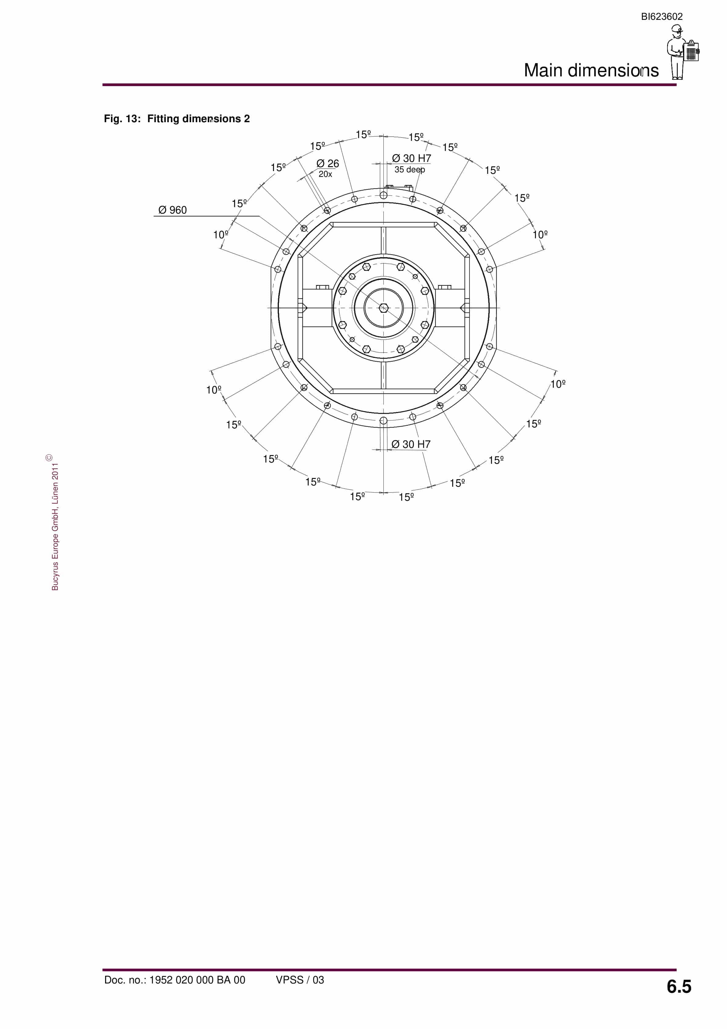 Bucyrus Gearbox K-20 B Operating Manual BI623602-4
