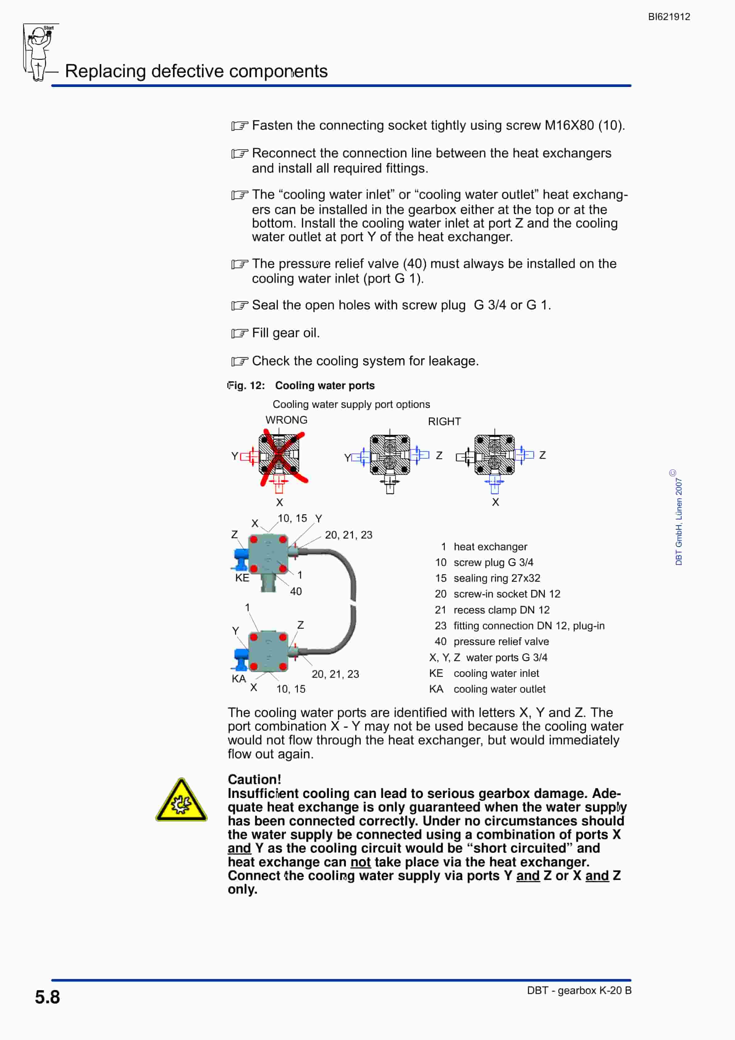 Bucyrus Gearbox K-20 B Technical Manual BI621912-3