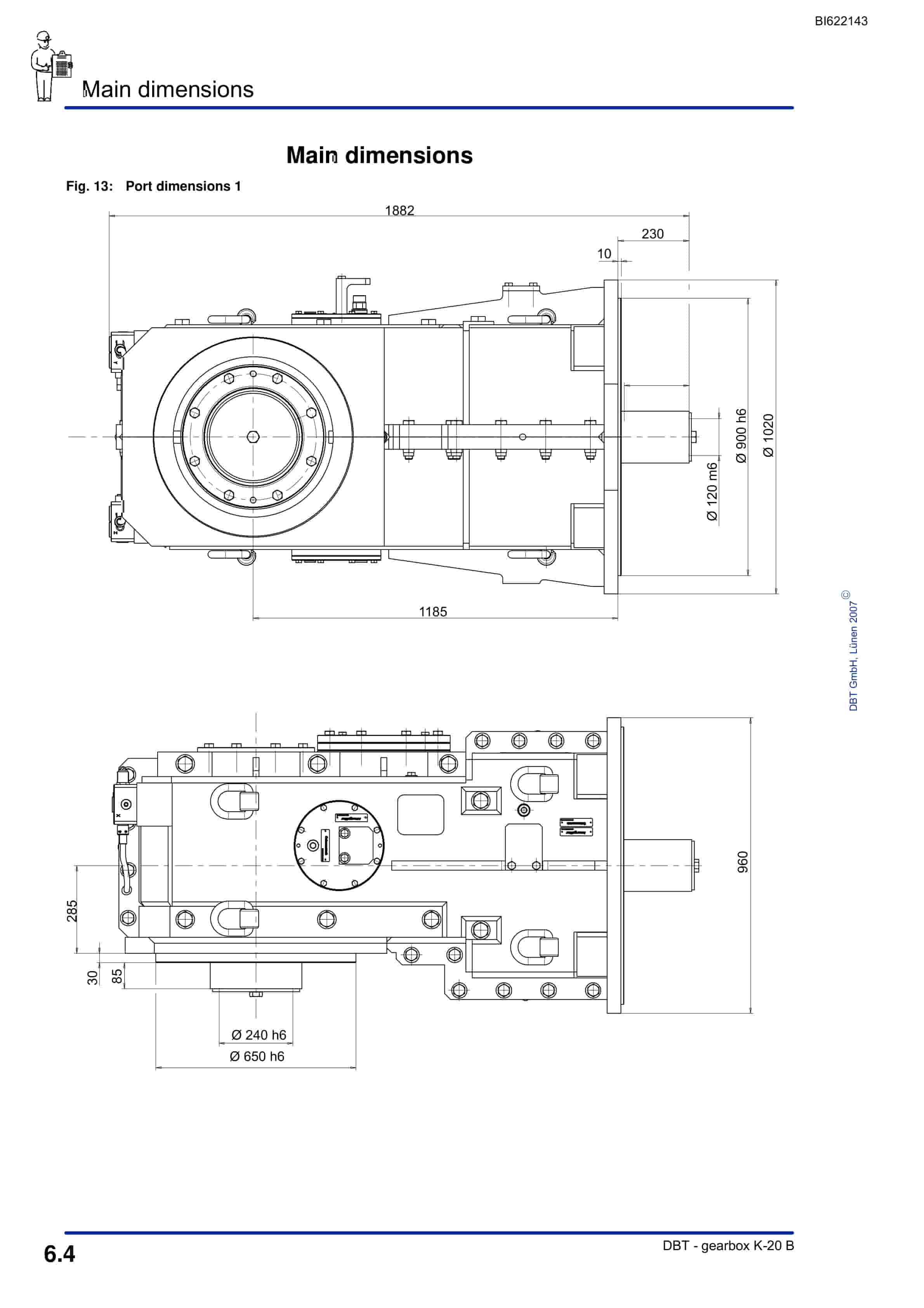Bucyrus Gearbox K-20 B Technical Manual BI622143-4