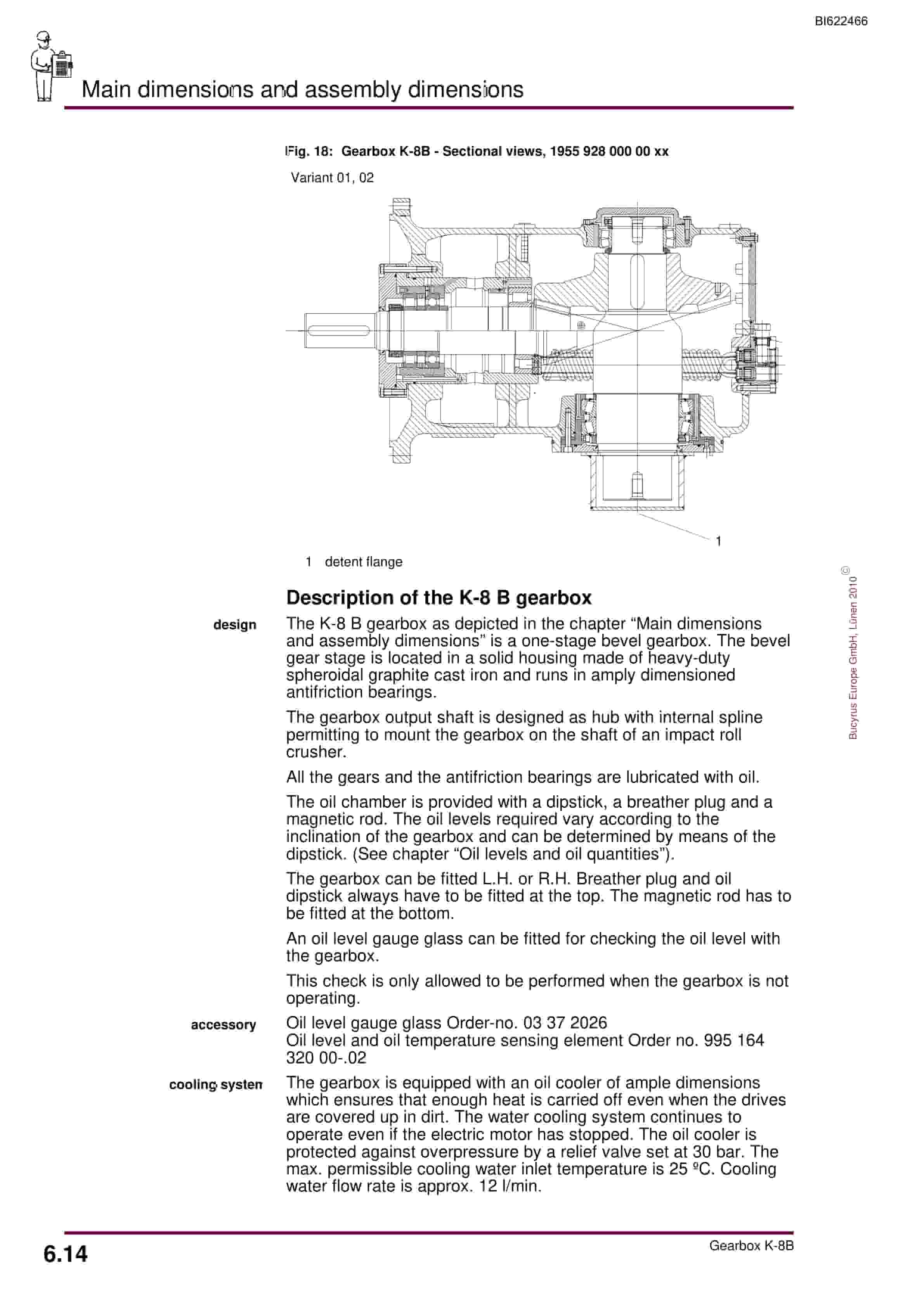 Bucyrus Gearbox K-8B Operating Manual BI622466-5