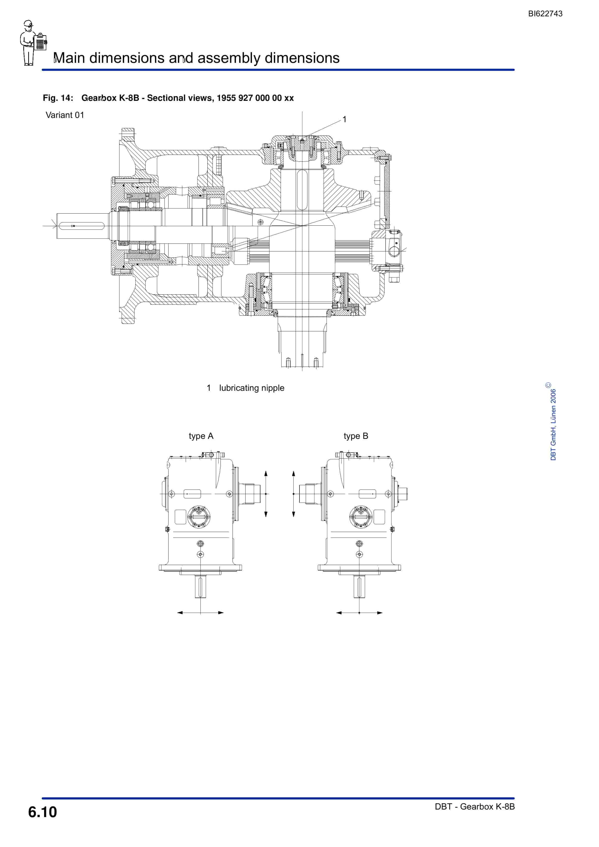Bucyrus Gearbox K-8B Technical Manual BI622743-4