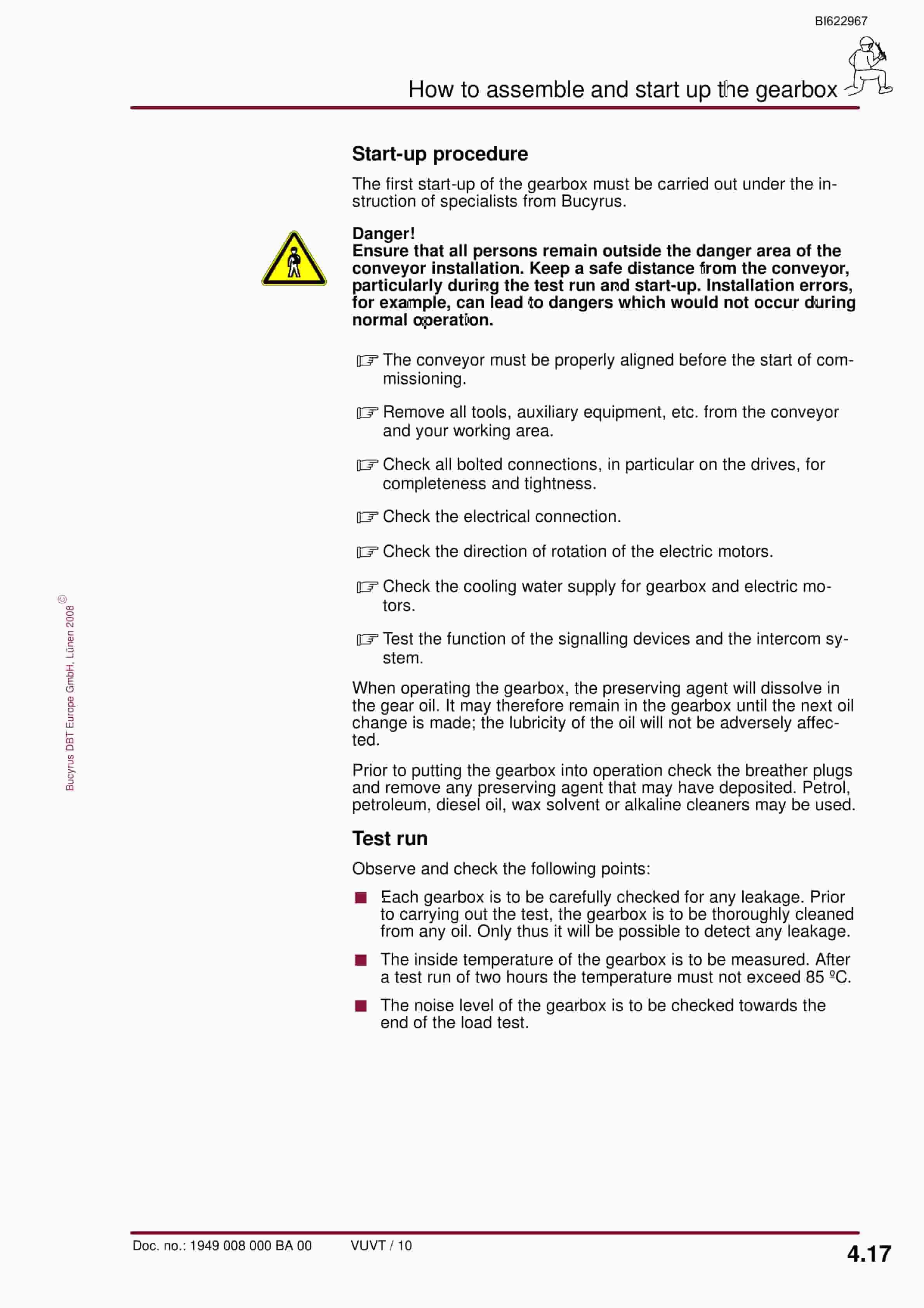 Bucyrus Gearbox KP-25-30, KP-25-30.1 Operating Manual BI622967-2