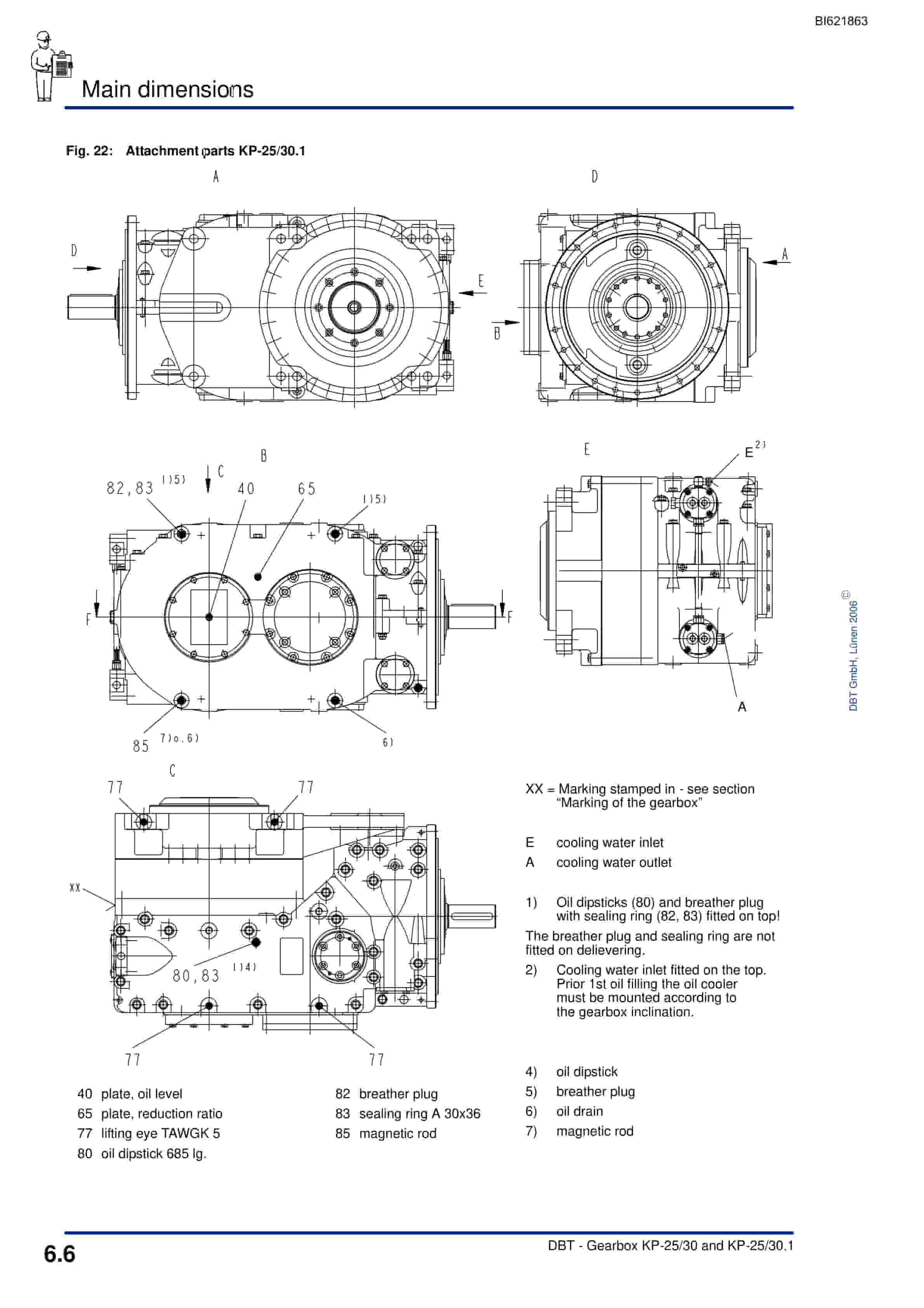 Bucyrus Gearbox KP-25-30, KP-25-30.1 Technical Manual BI621863-4