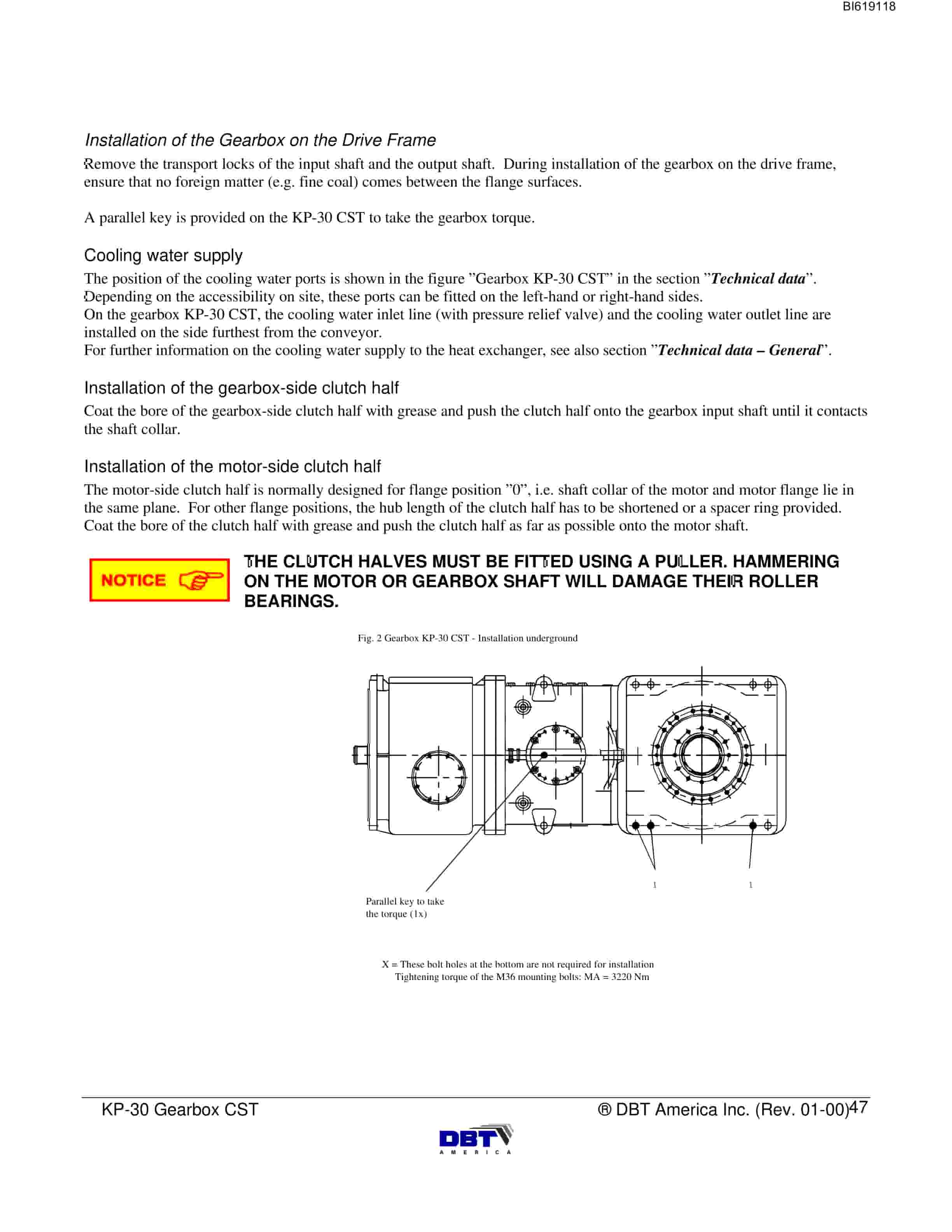 Bucyrus Gearbox KP-30 CST Technical Manual BI619118-4