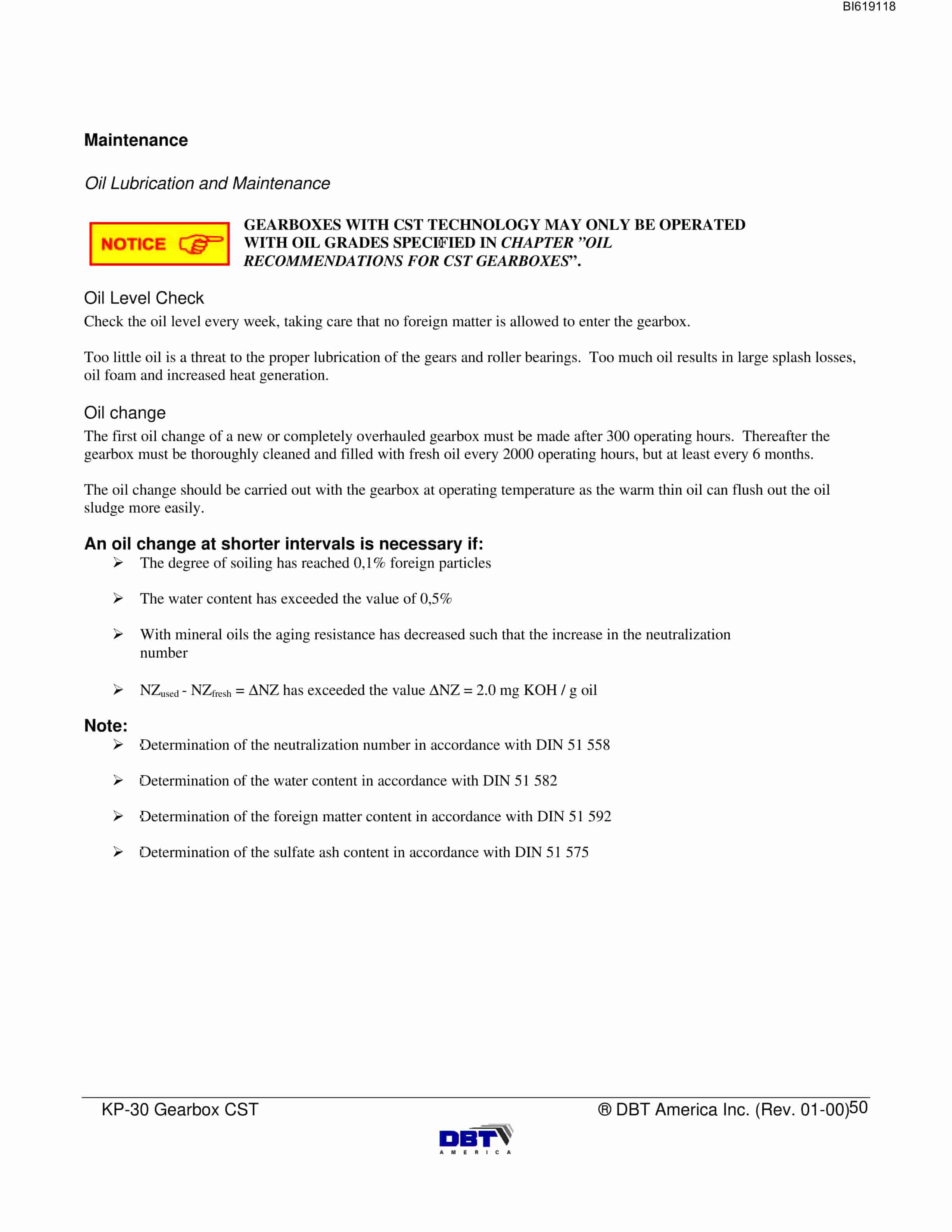 Bucyrus Gearbox KP-30 CST Technical Manual BI619118-5