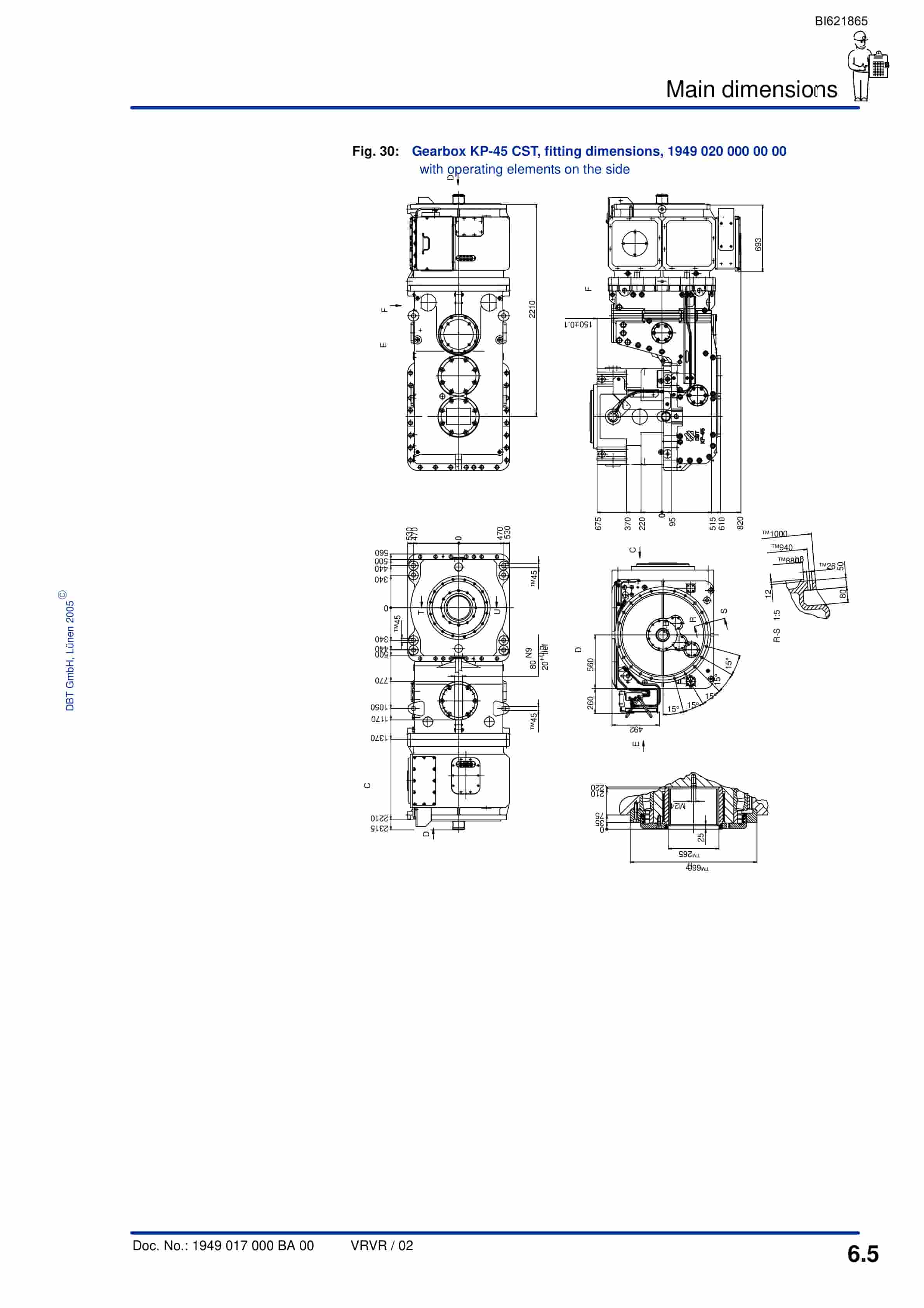 Bucyrus Gearbox KP-45 CST Technical Manual BI621865-3