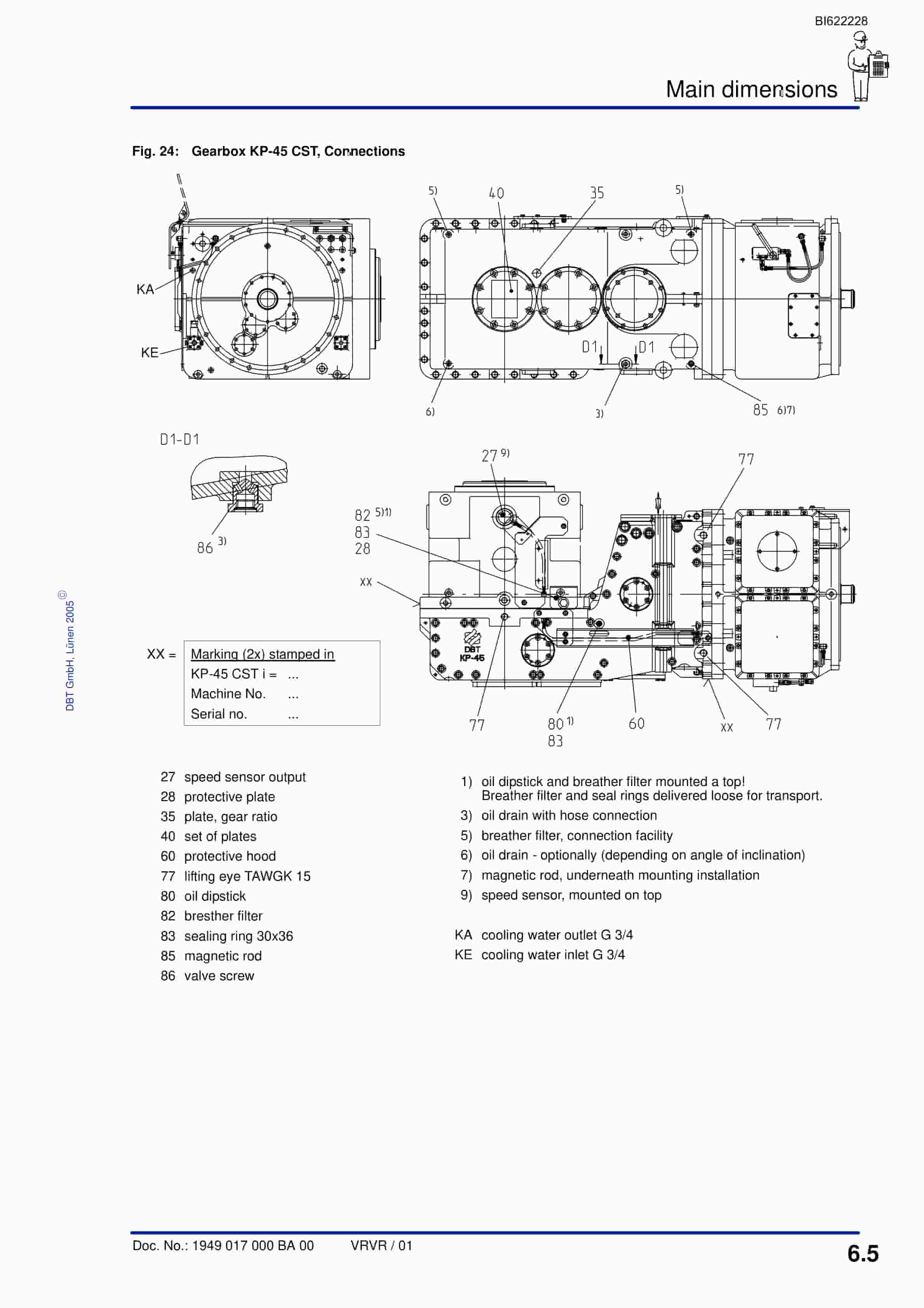 Bucyrus Gearbox KP-45 CST Technical Manual BI622228-3