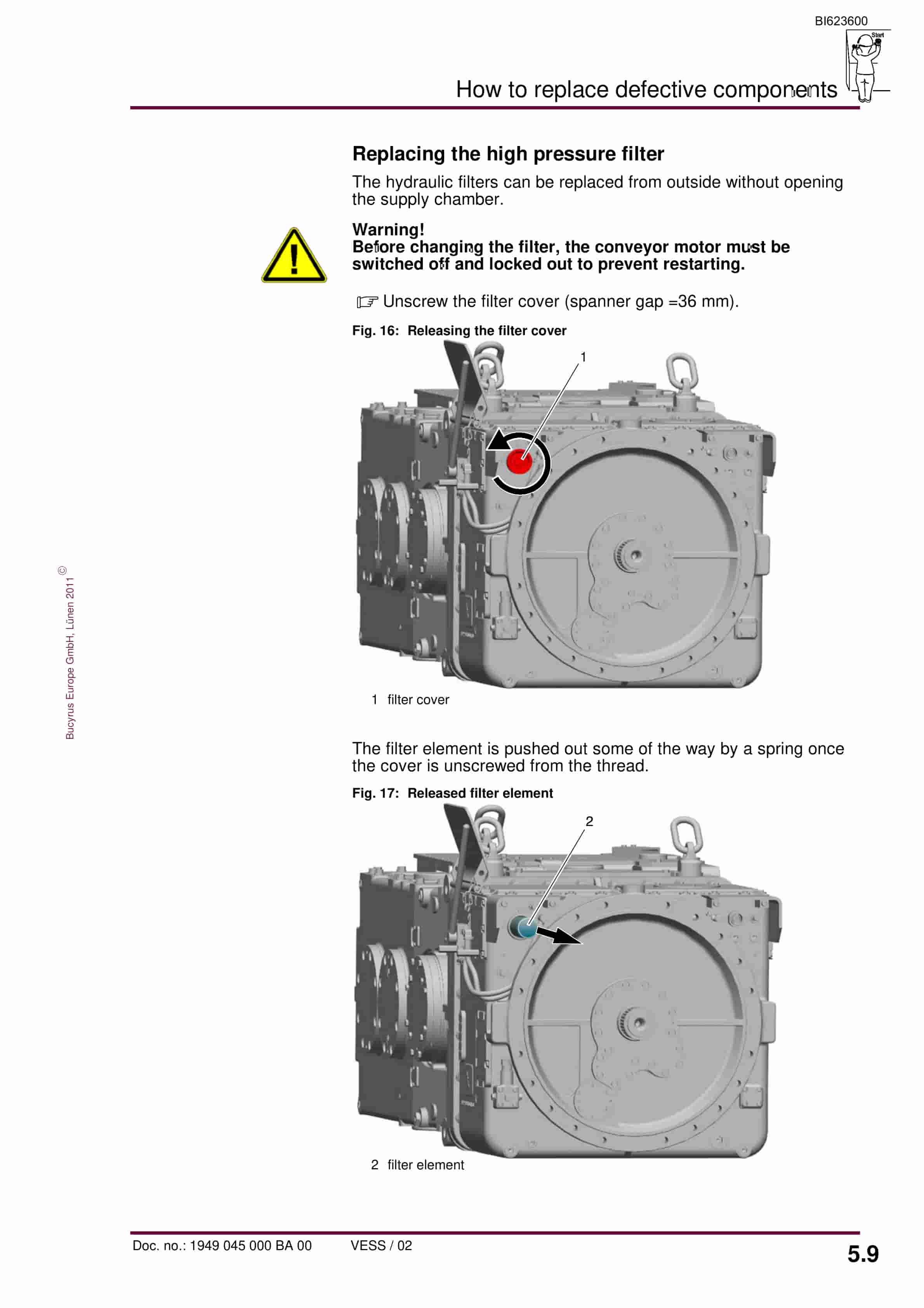 Bucyrus Gearbox KP-45 CST-V Operating Manual BI623600-2