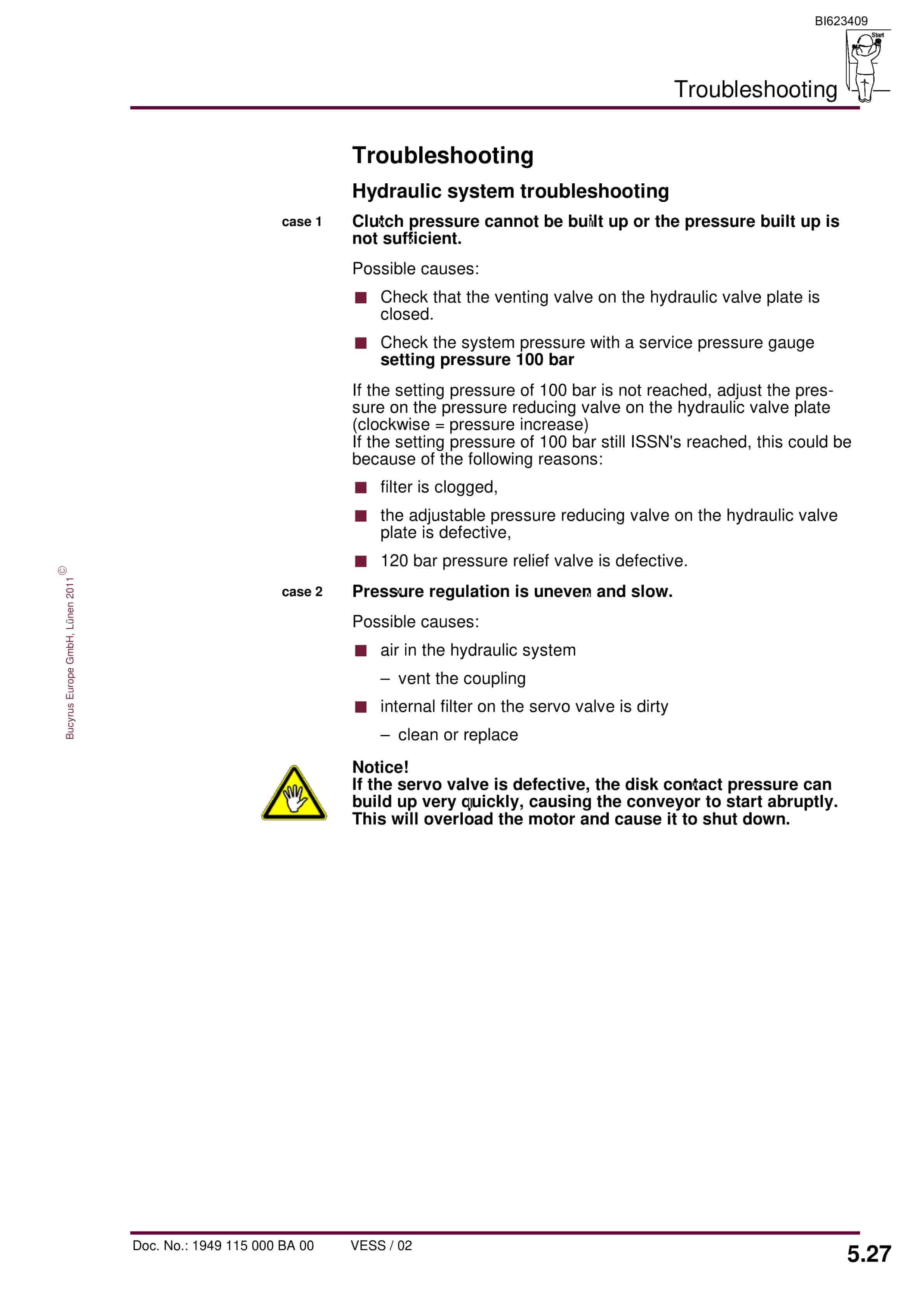 Bucyrus Gearbox P-115 CST Operating Manual BI623409-3