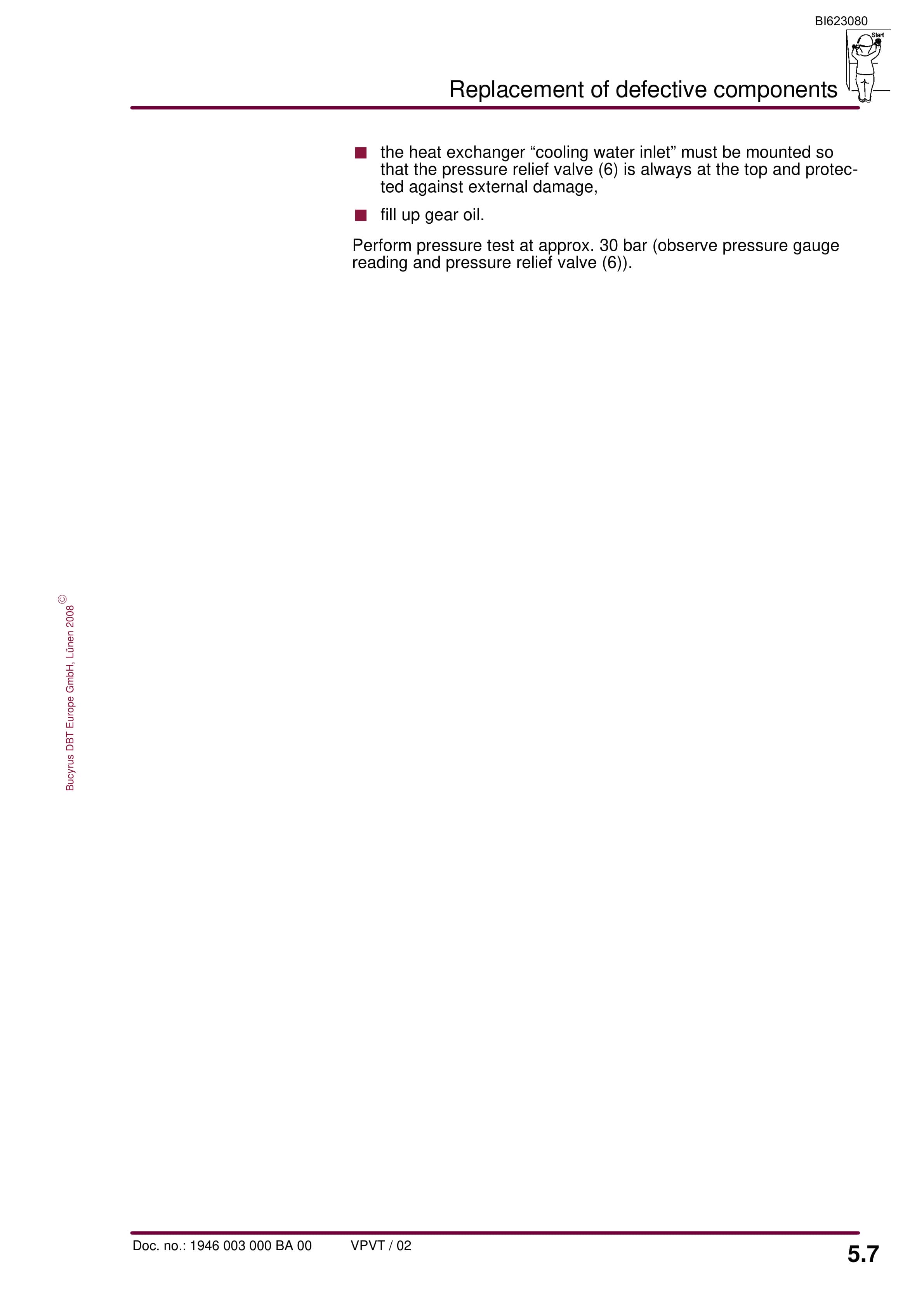 Bucyrus Gearbox P-25-30 Operating Manual BI623080-3