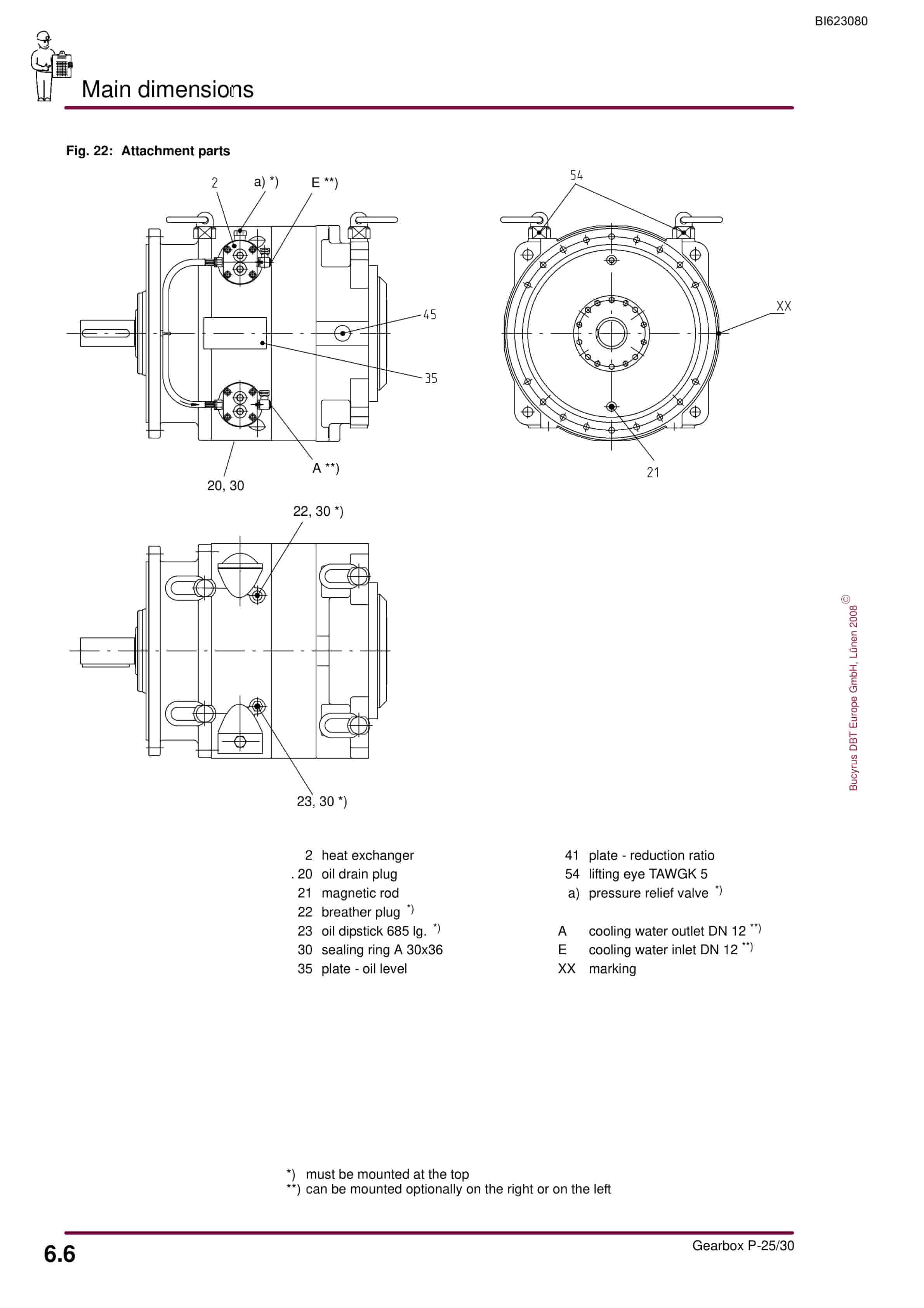 Bucyrus Gearbox P-25-30 Operating Manual BI623080-4