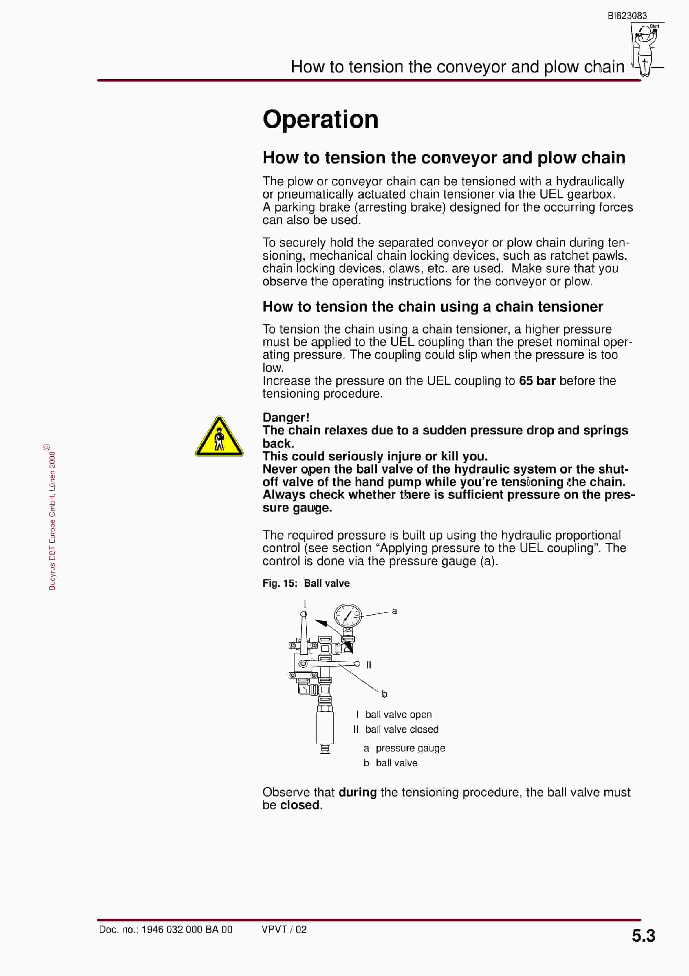 Bucyrus Gearbox P-30 UEL-R Operating Manual BI623083-2