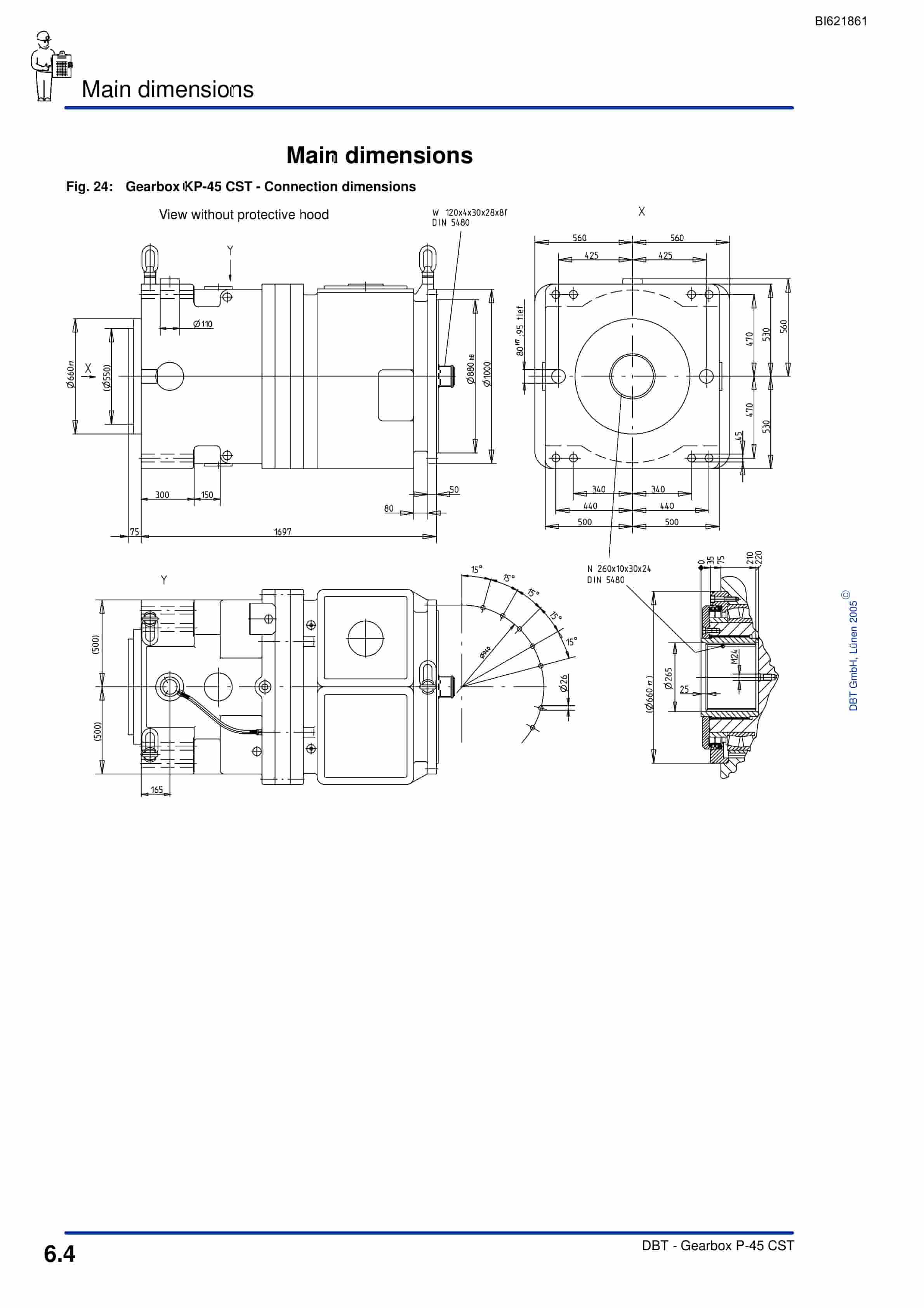 Bucyrus Gearbox P-45 CST Technical Manual BI621861-3