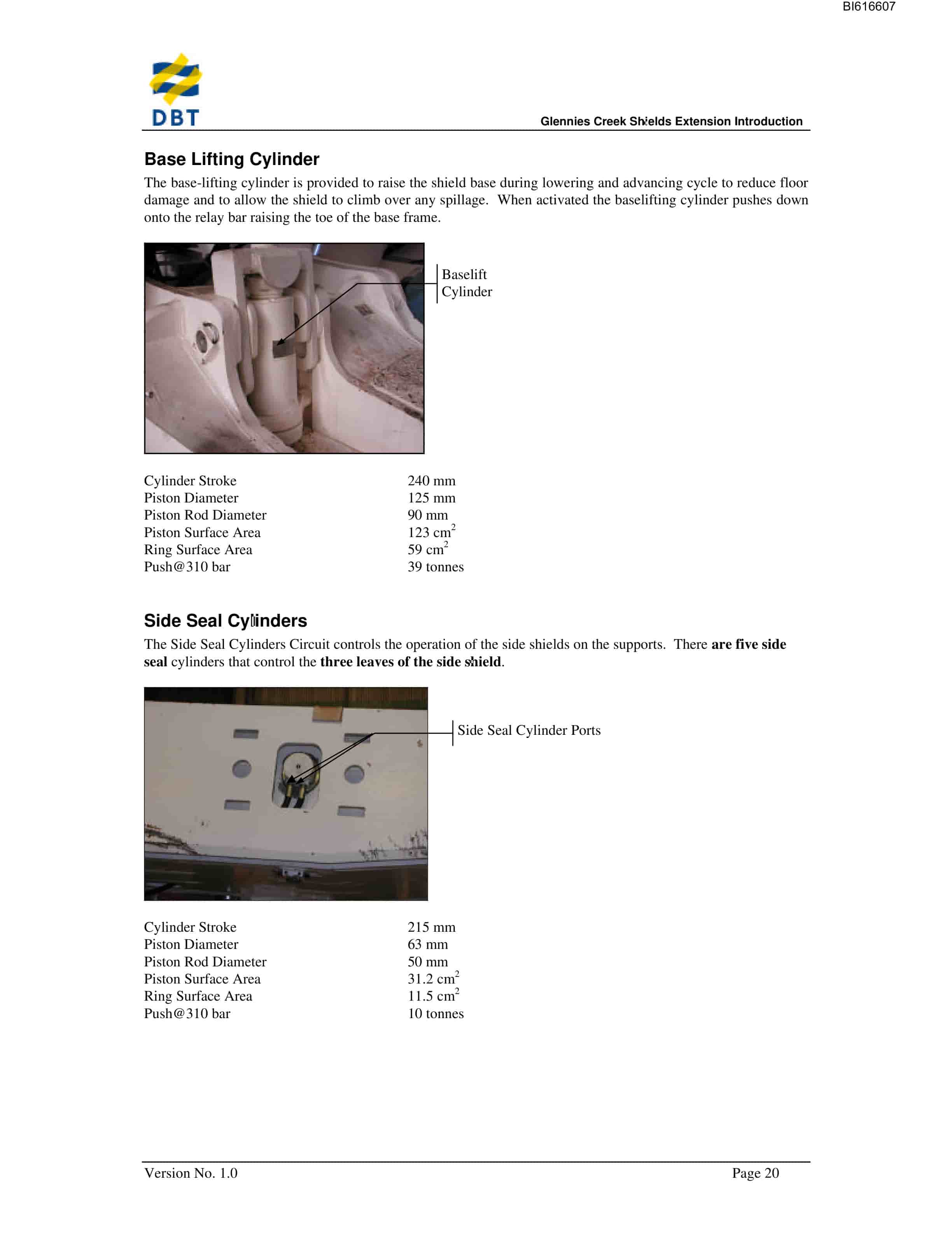 Bucyrus Glennies Creek Shield Introduction Technical Manual BI616607-3