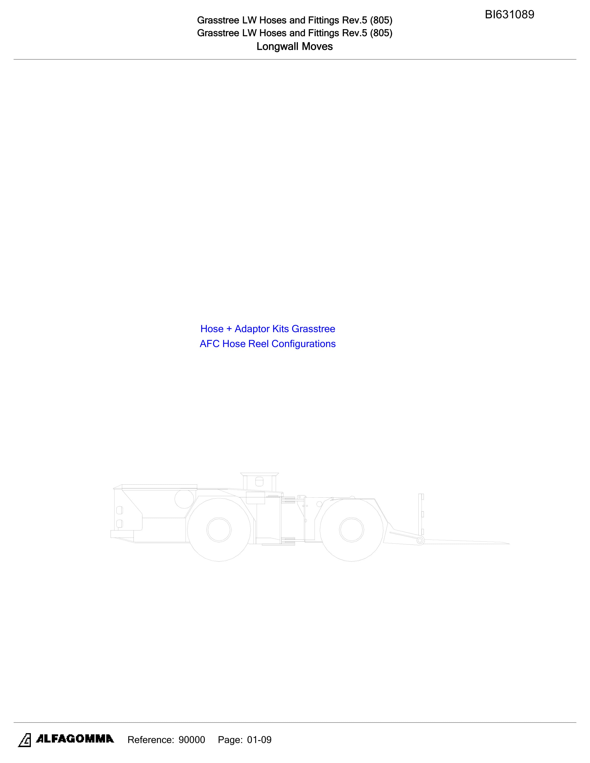 Bucyrus Grasstree Hydraulics Parts Catalog BI631089-3