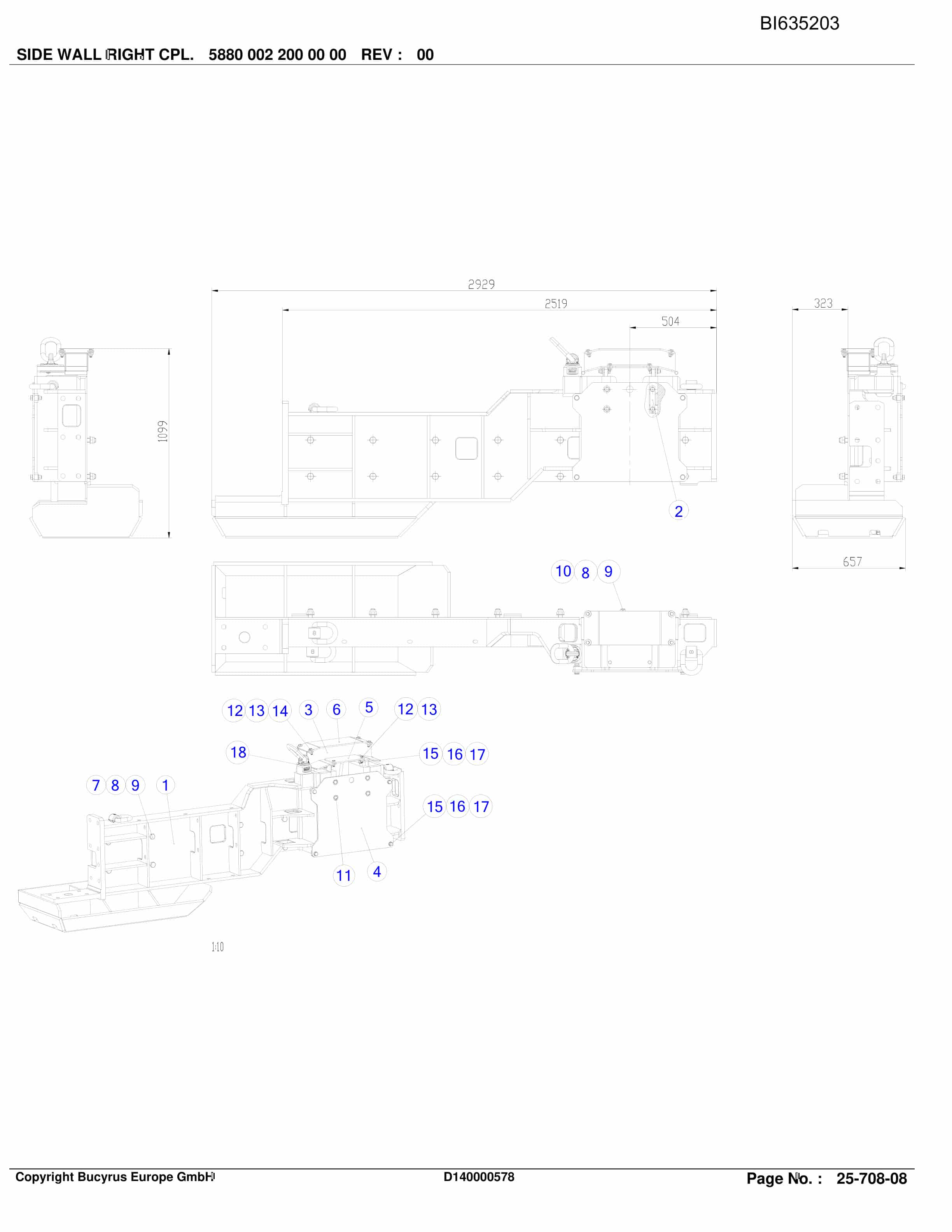 Bucyrus GUOJIAHE II Shearer System Parts Catalog BI635203-4