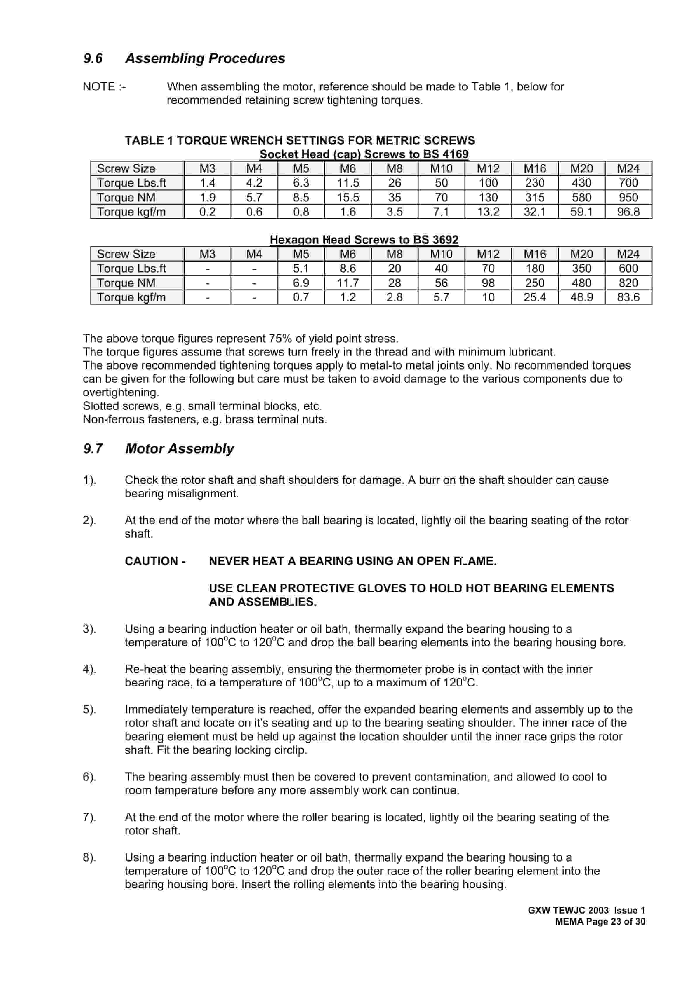 Bucyrus GXW 69 855kW AC 3 Phase Induction Motor TEWC Technical Manual BI619254-4