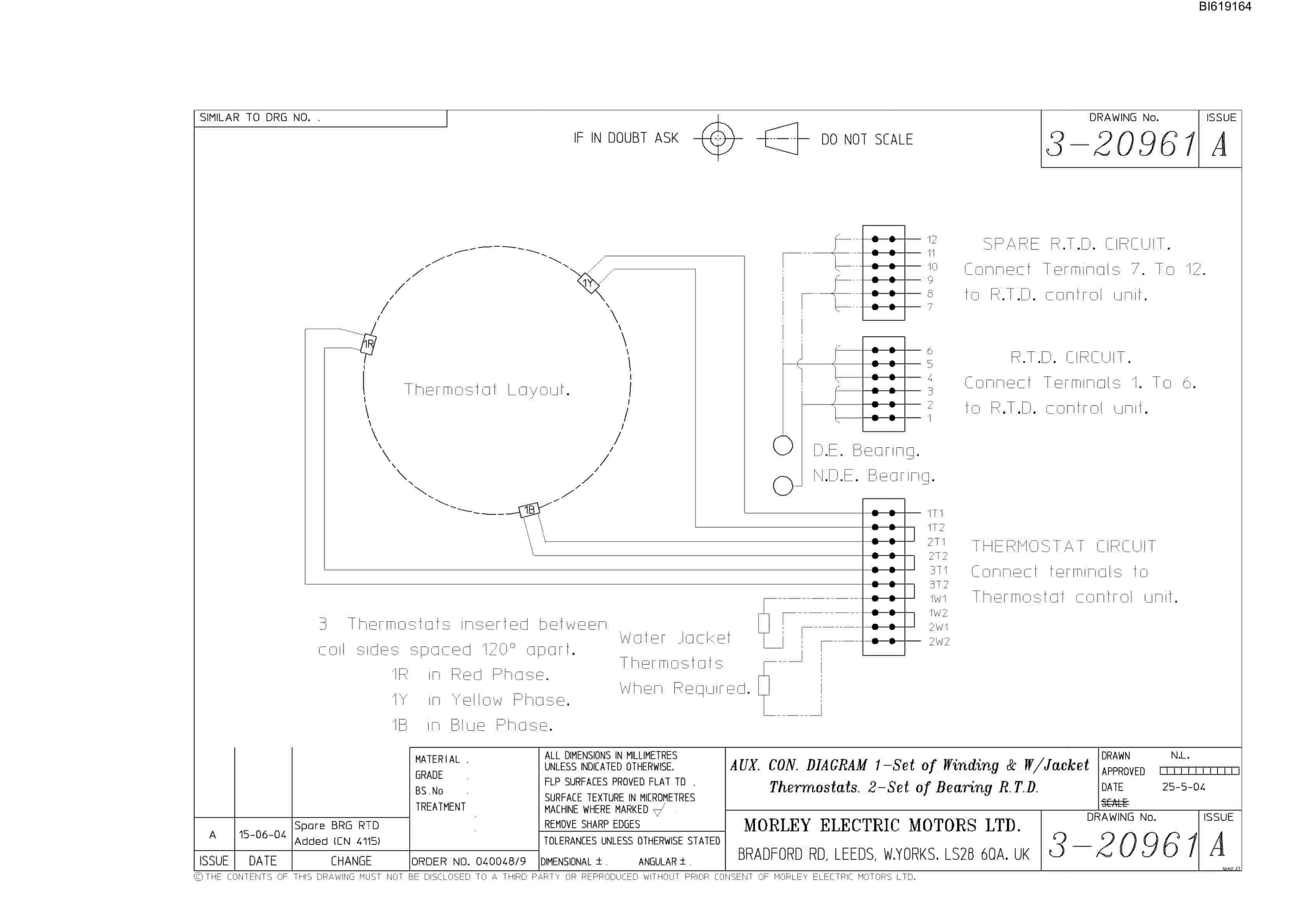 Bucyrus GXW 69 AC 3 Phase Induction Motor TEWC Technical Manual BI619164-4