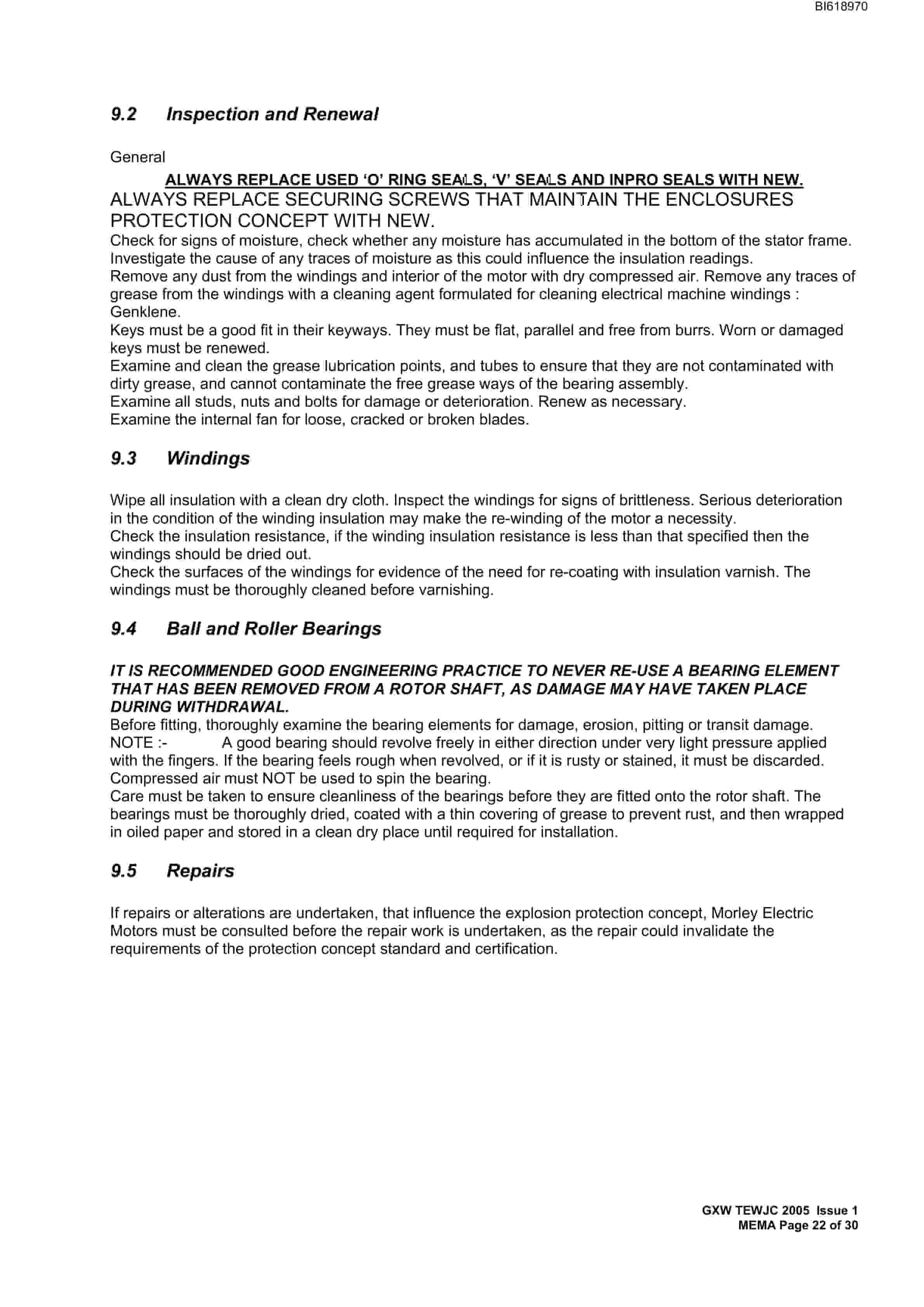Bucyrus GXW 69 AC 3 Phase TEWJC Technical Manual BI618970-4