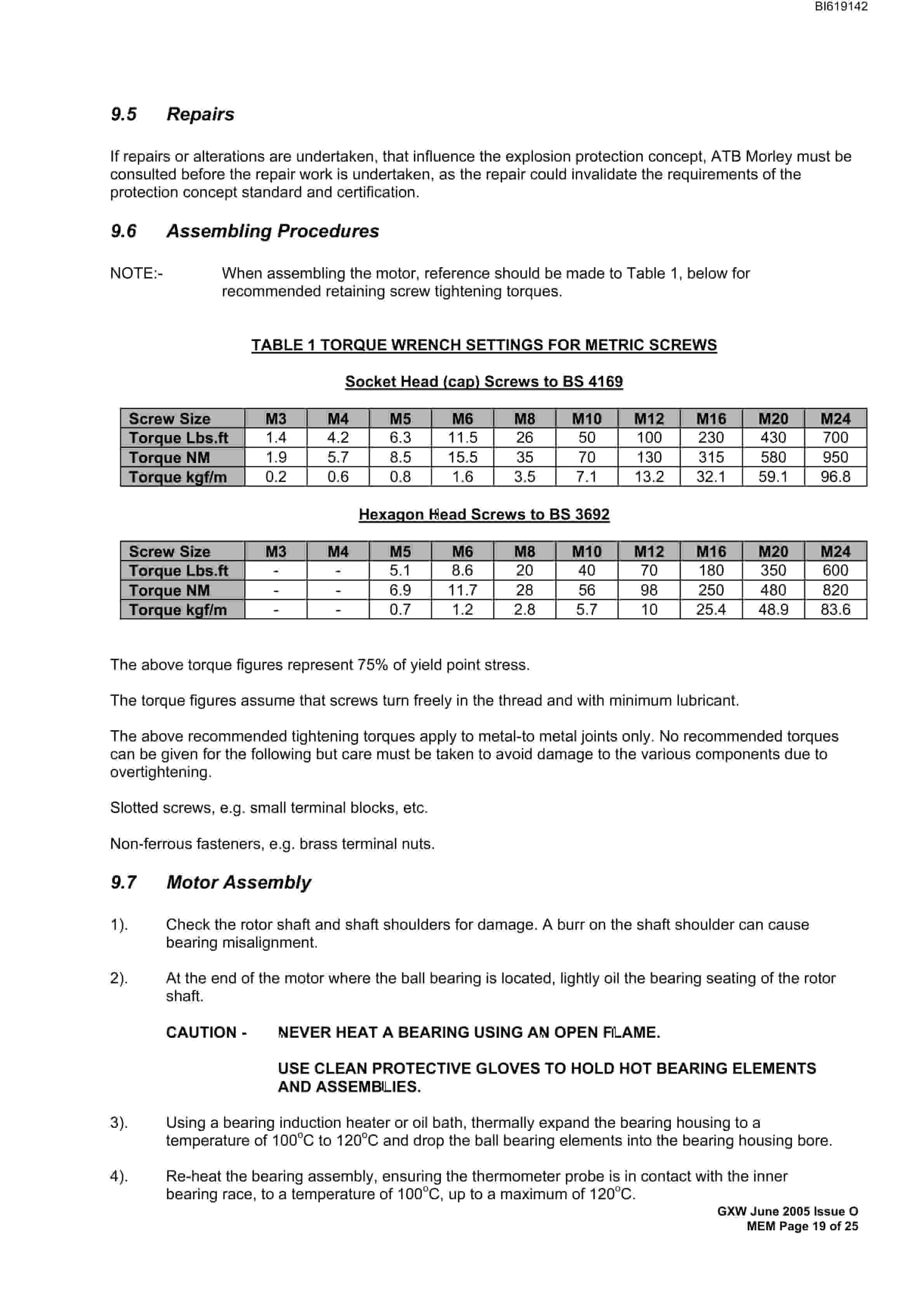 Bucyrus GXW56 540kW AC 3 Phase TEWJC Technical Manual BI619142-4