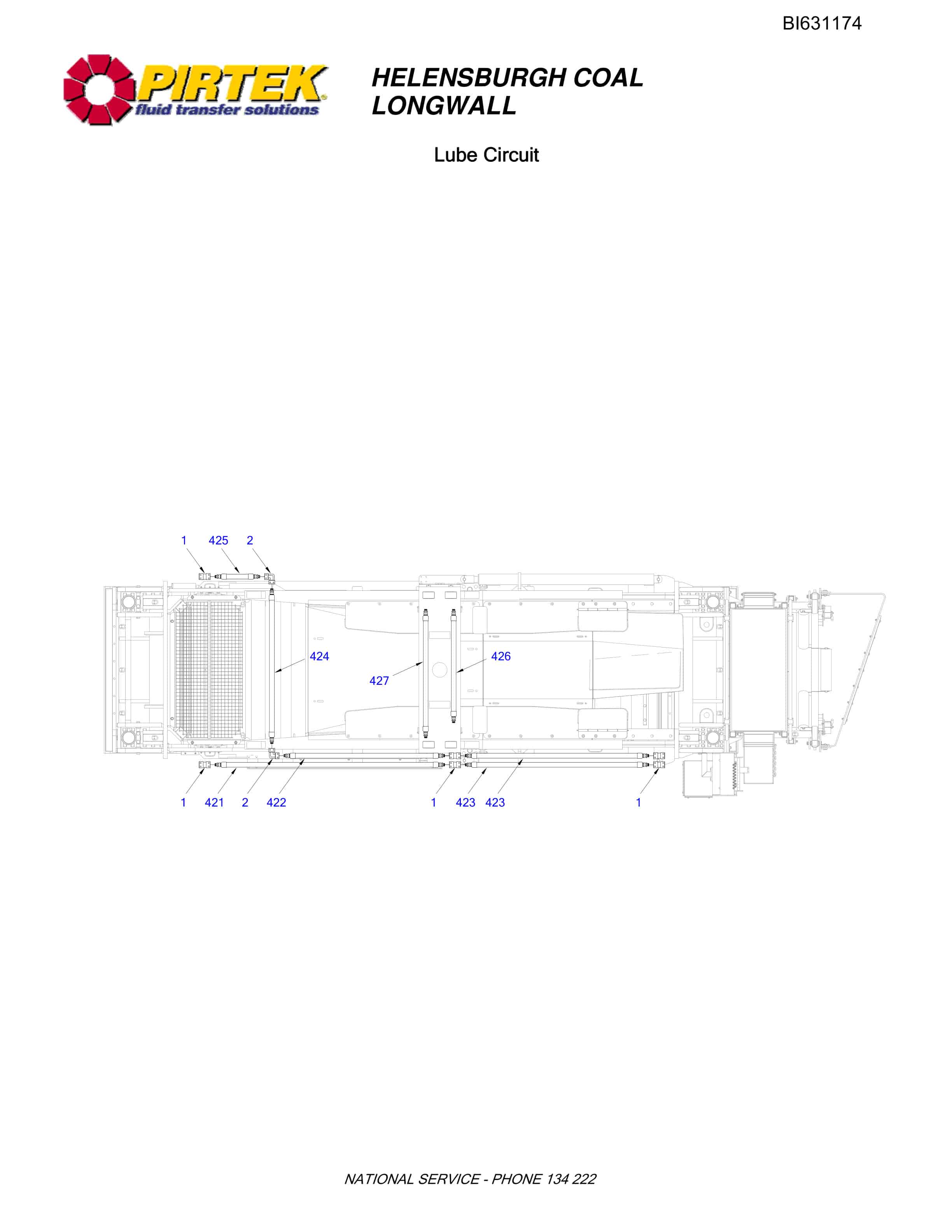 Bucyrus Helensburgh Coal Longwall Parts Catalog BI631174-4