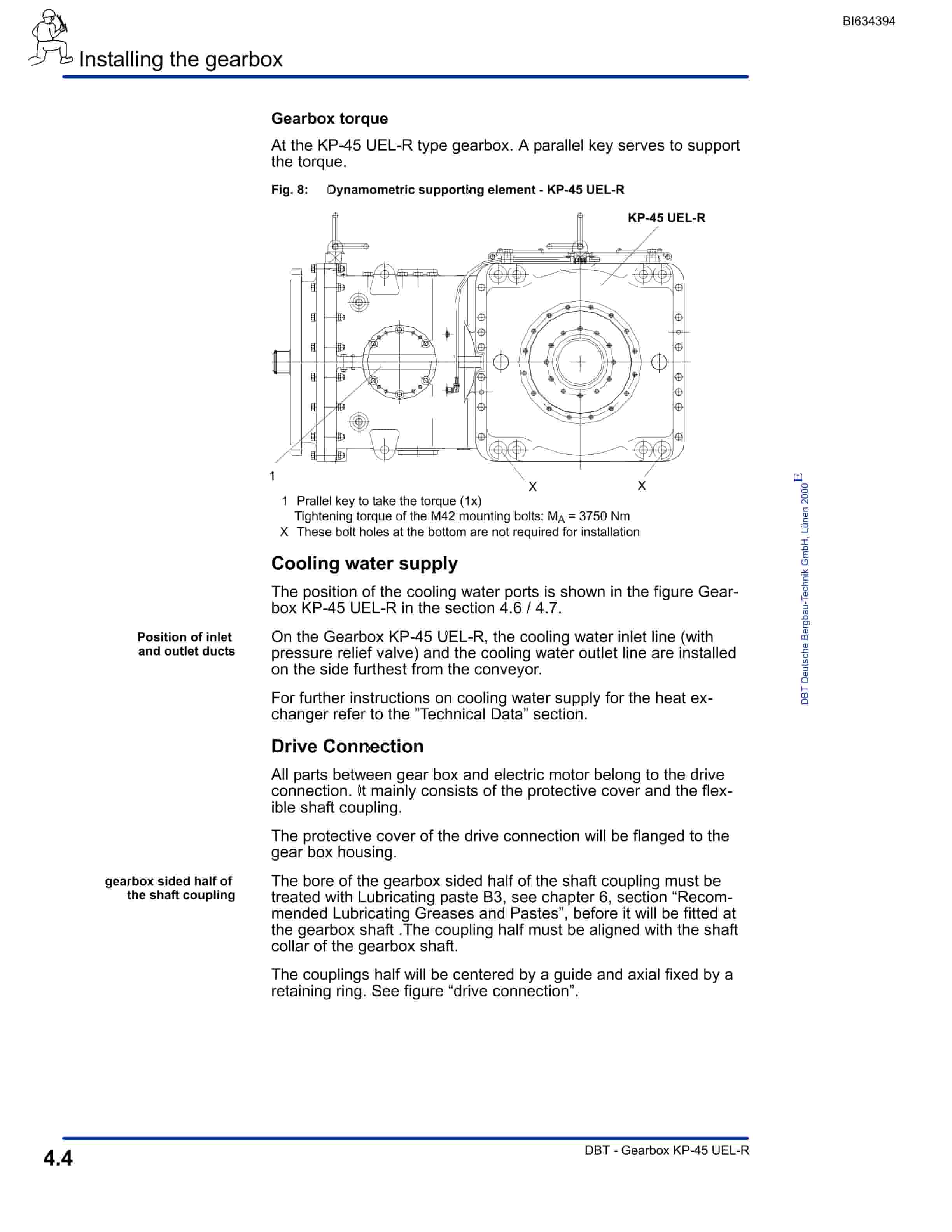 Bucyrus HUOJITU, CHINA Face Conveyor LEFT HAnd Parts Catalog BI634394-4