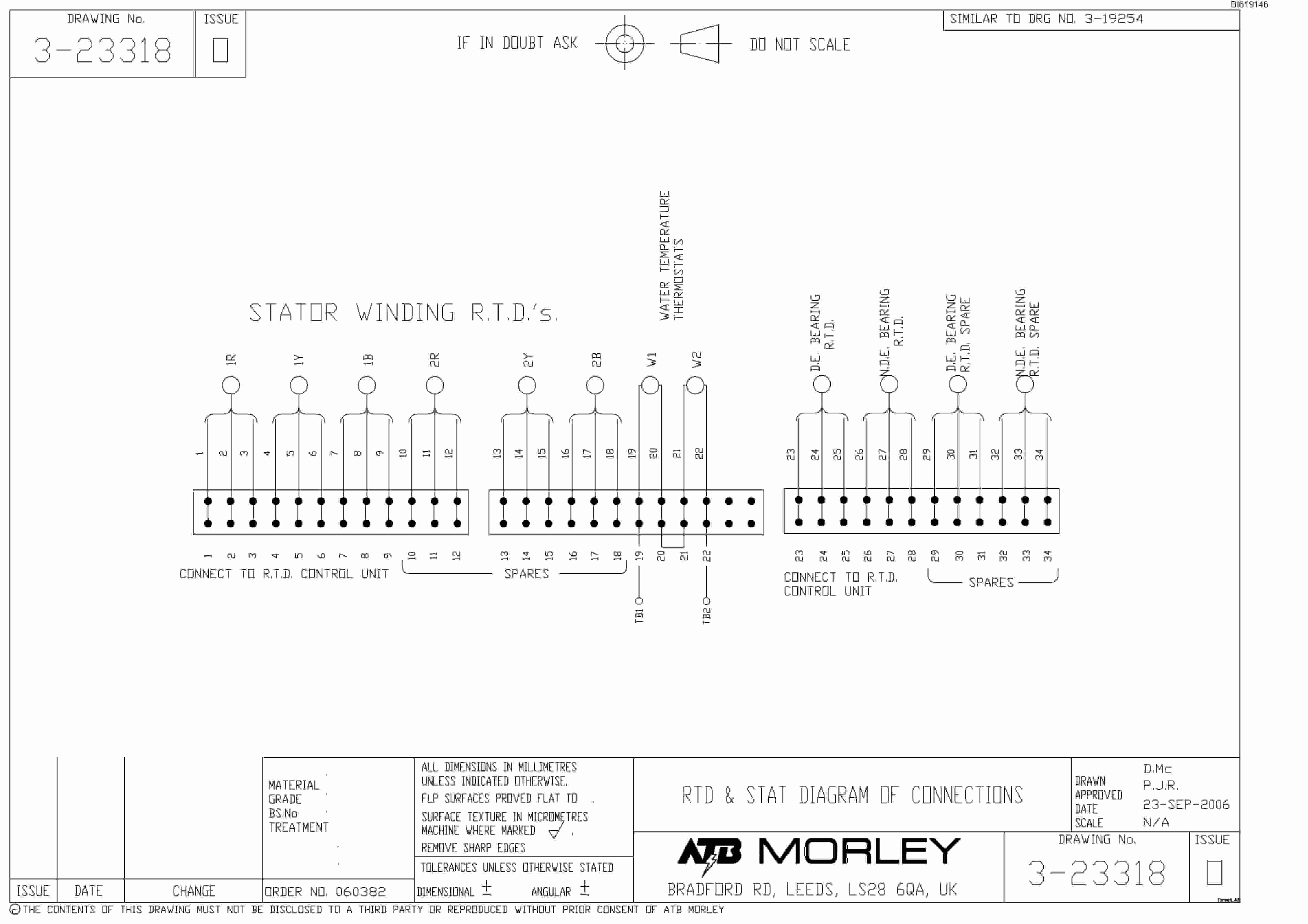 Bucyrus HXW78 1200kW 3300V AC 3 Phase TEWC Technical Manual BI619146-5