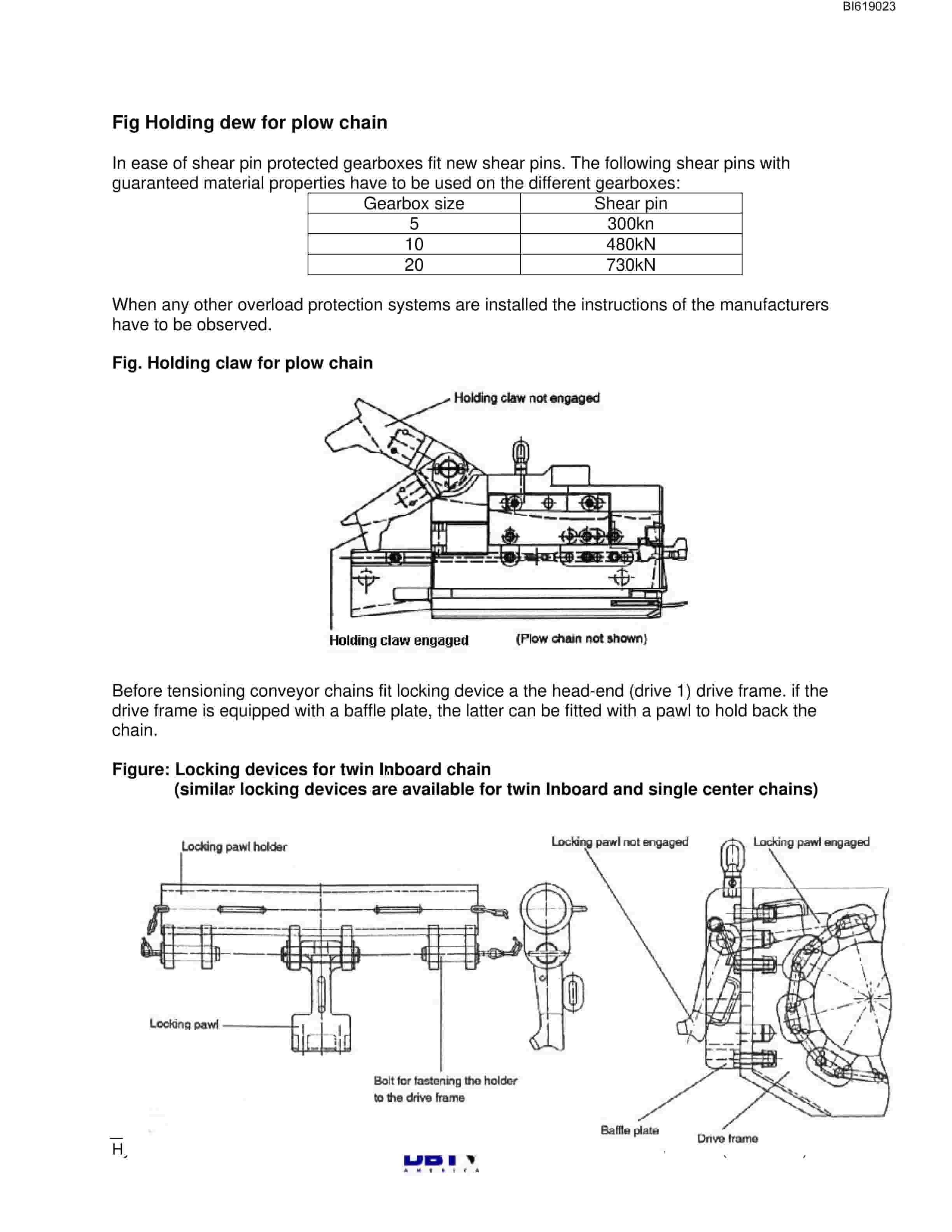 Bucyrus Hydraulic Chain Tensioning Technical Manual BI619023-4