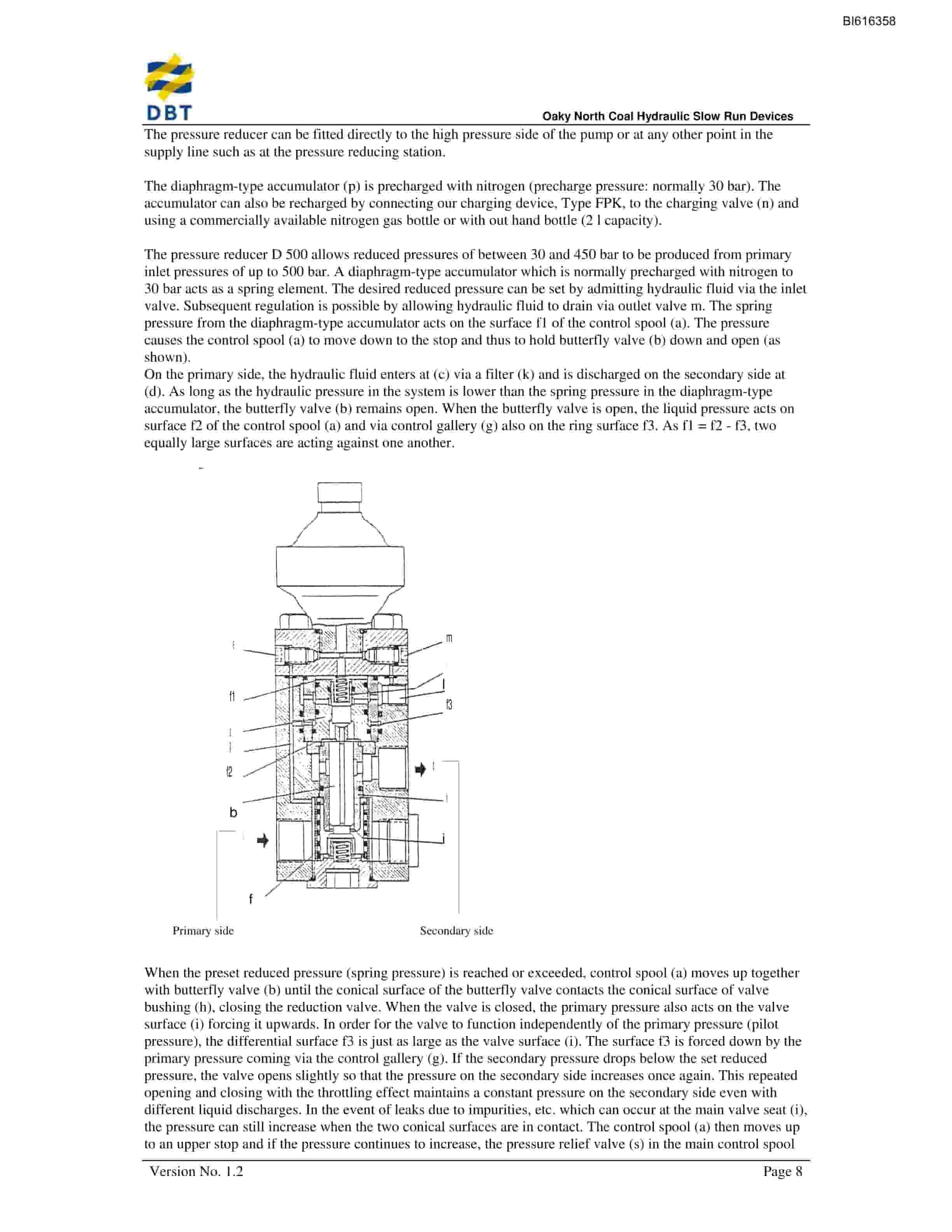Bucyrus Hydraulic Slow Run Devices Technical Manual BI616358-2