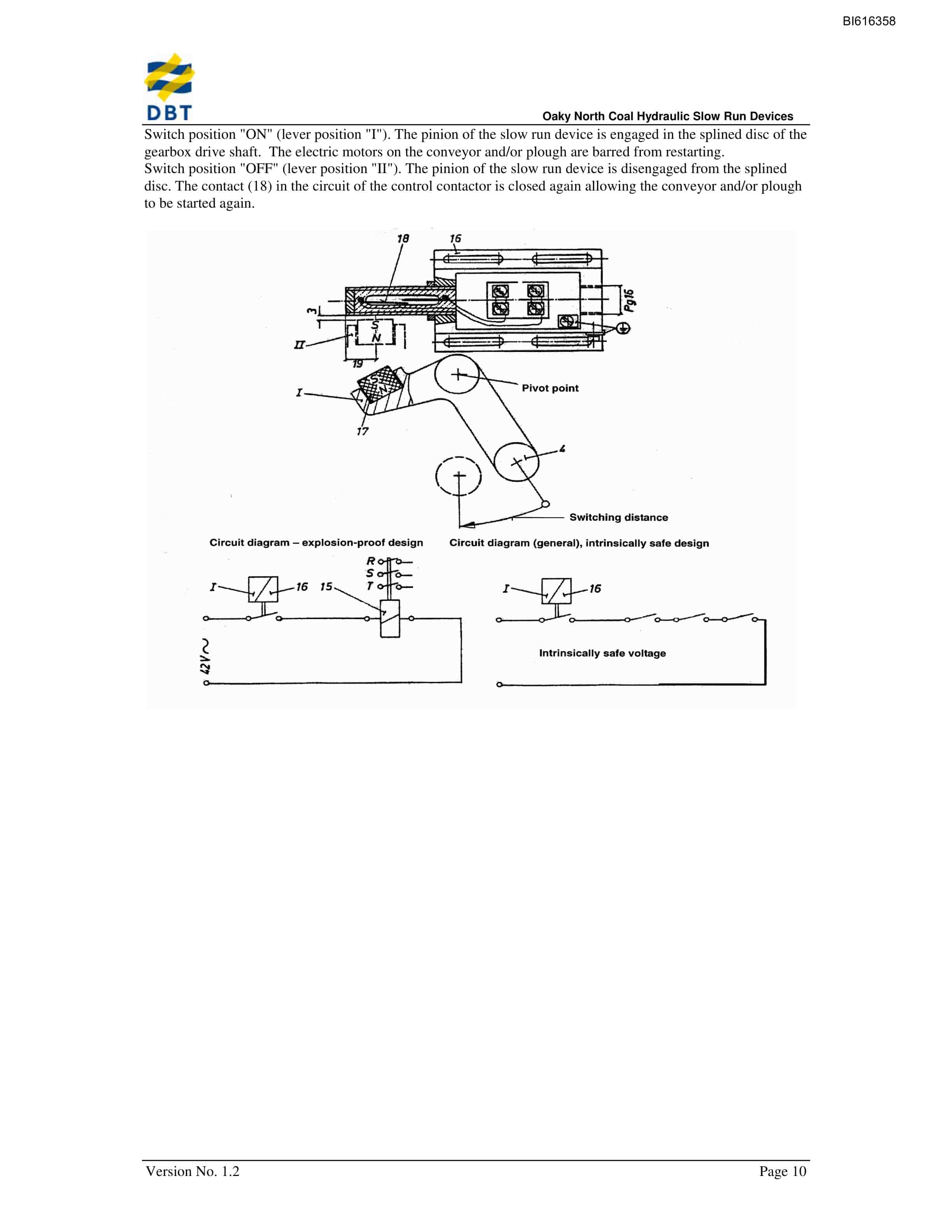 Bucyrus Hydraulic Slow Run Devices Technical Manual BI616358-3