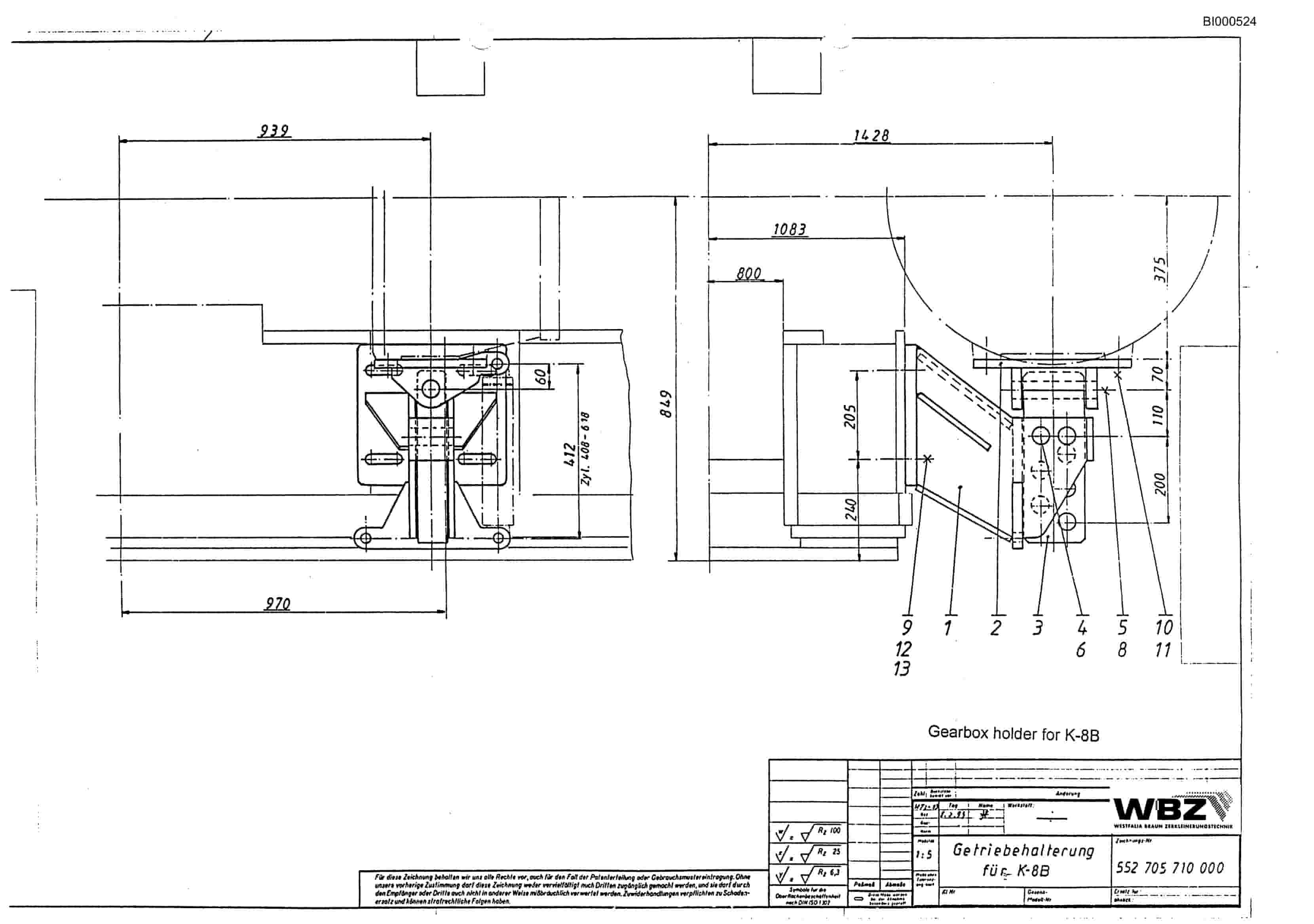 Bucyrus Impact Crusher SB 0916 PF4-1332 Parts Catalog BI000524-3