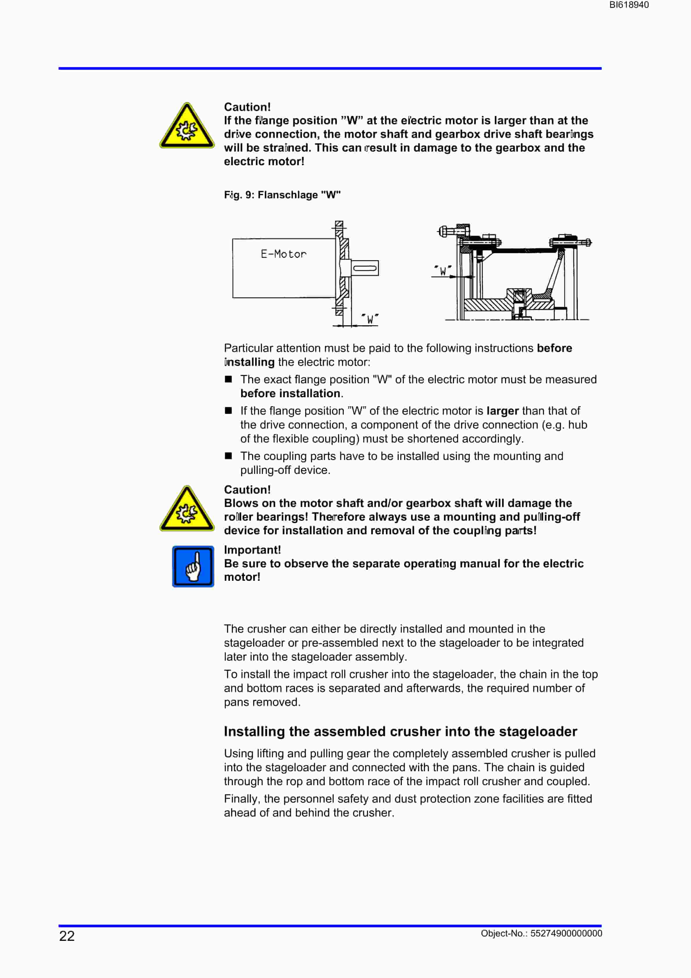 Bucyrus Impact Roll Crusher SB 0916 Technical Manual BI618940-2