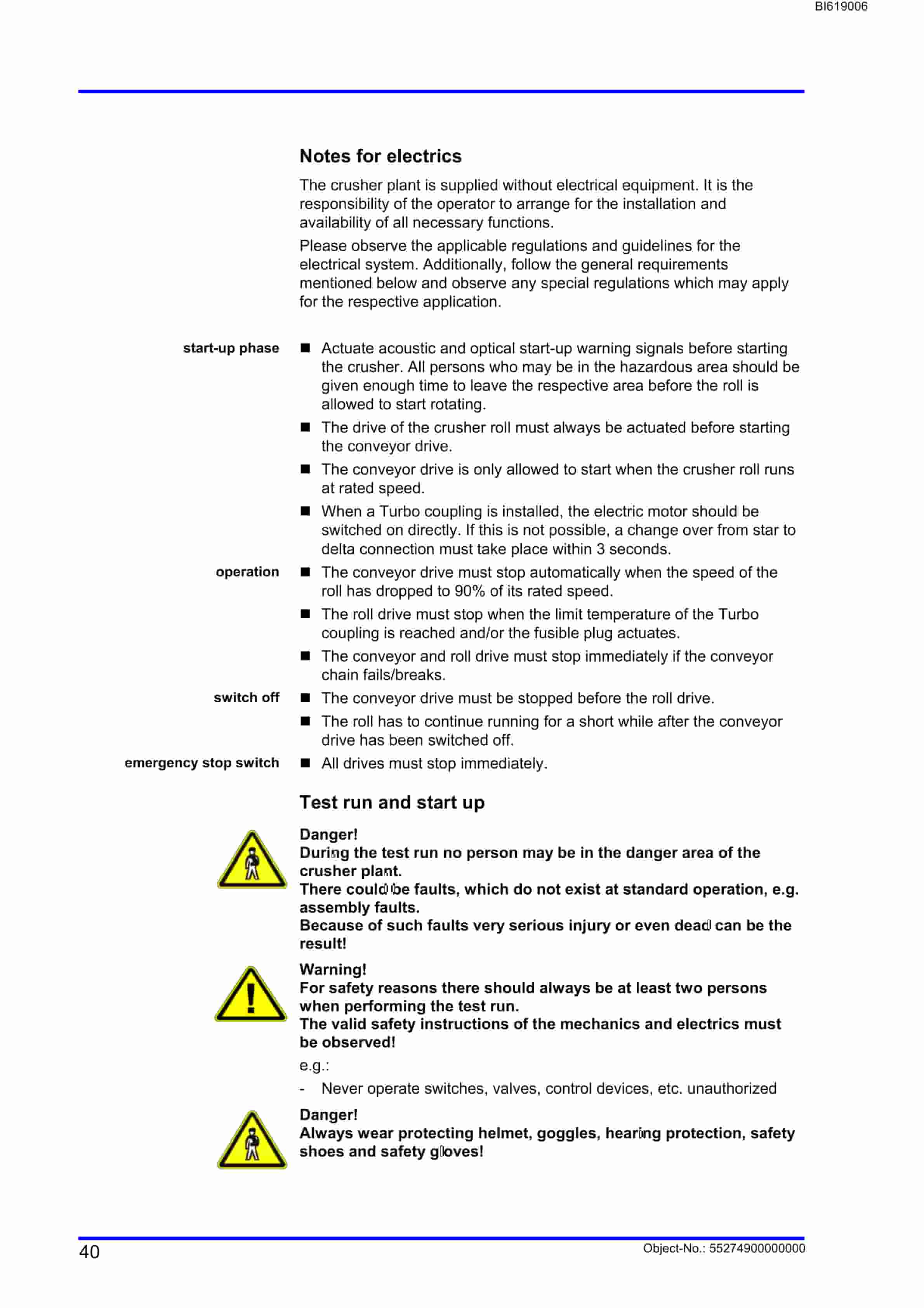 Bucyrus Impact Roll Crusher SB 0916 Technical Manual BI619006-3